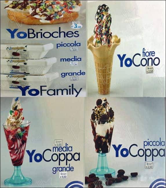 YoYogurt меню