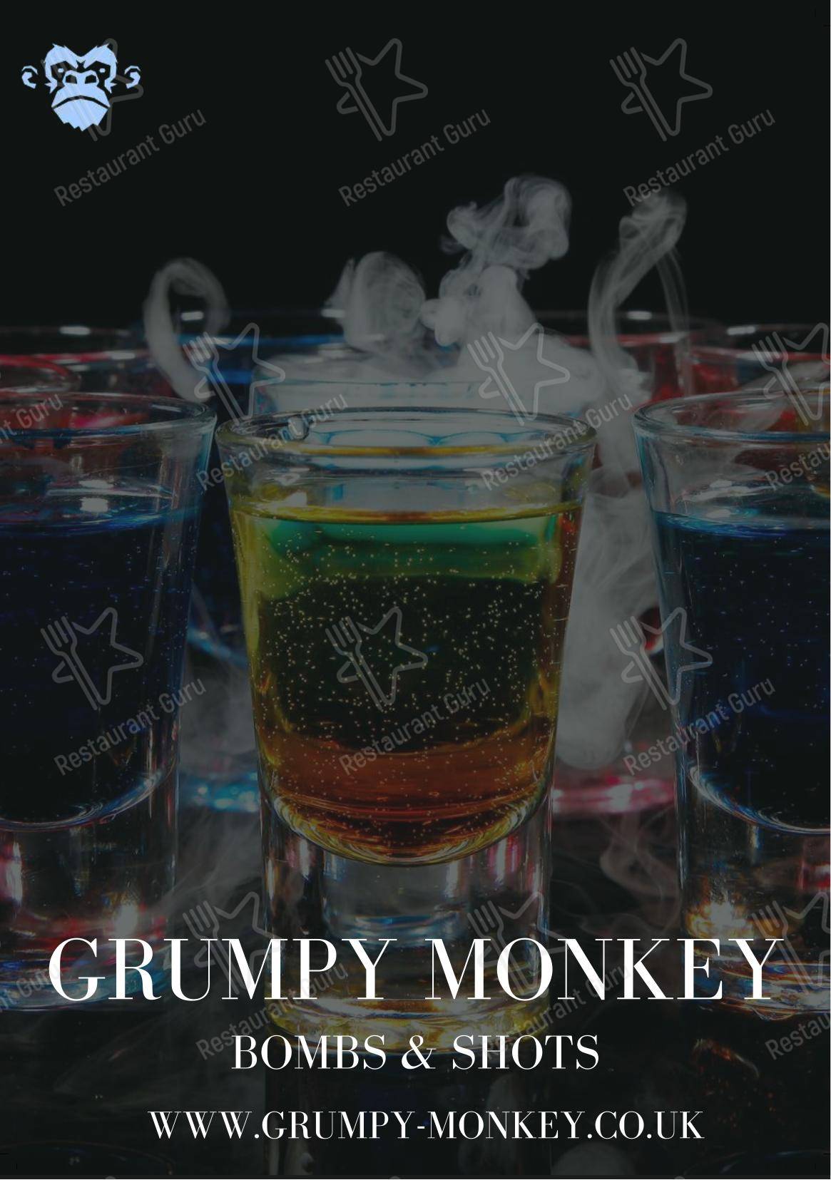 Grumpy Monkey в Саутгемптоне - Меню