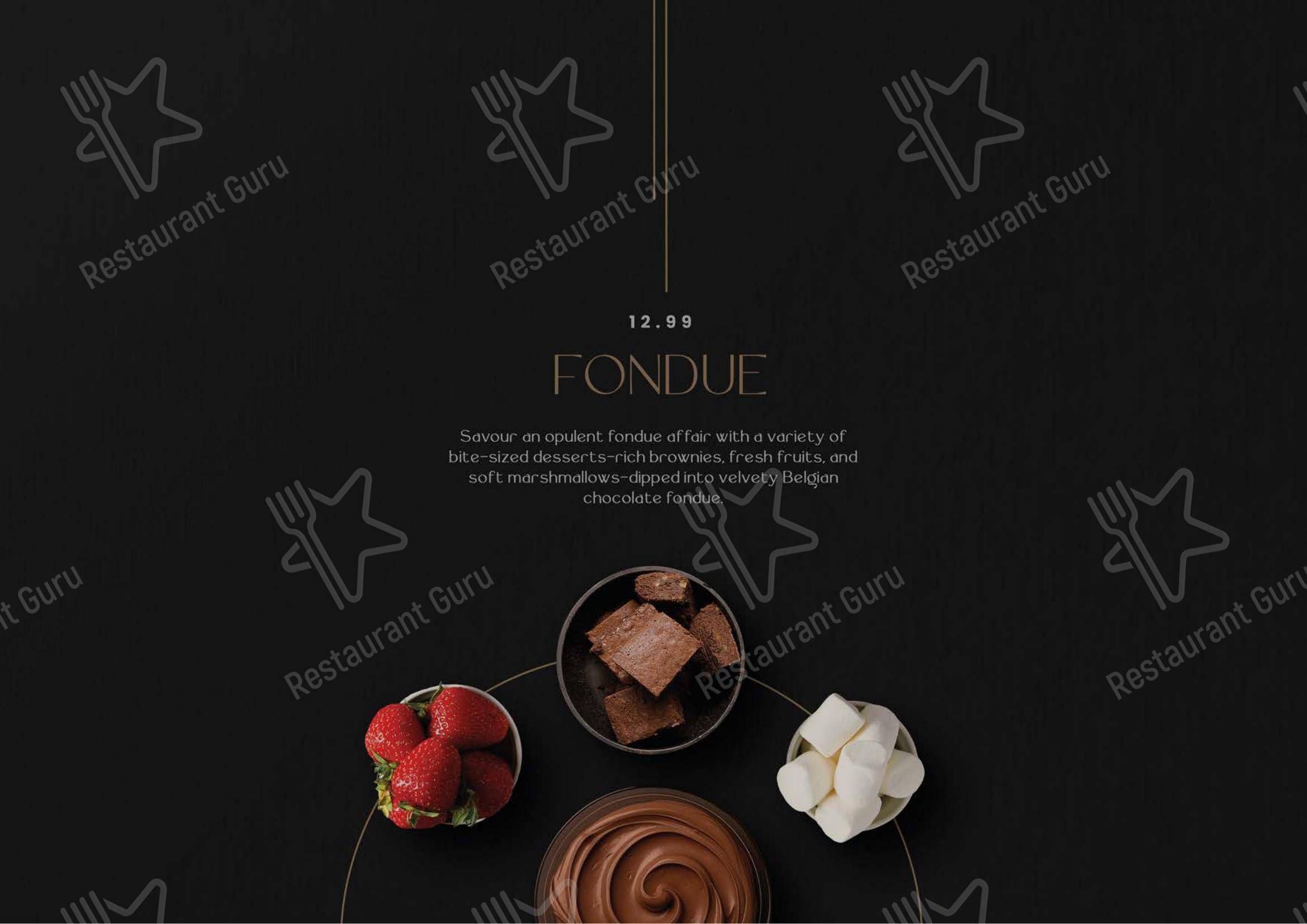 Indulgence в Мейдстоне - Меню напитков