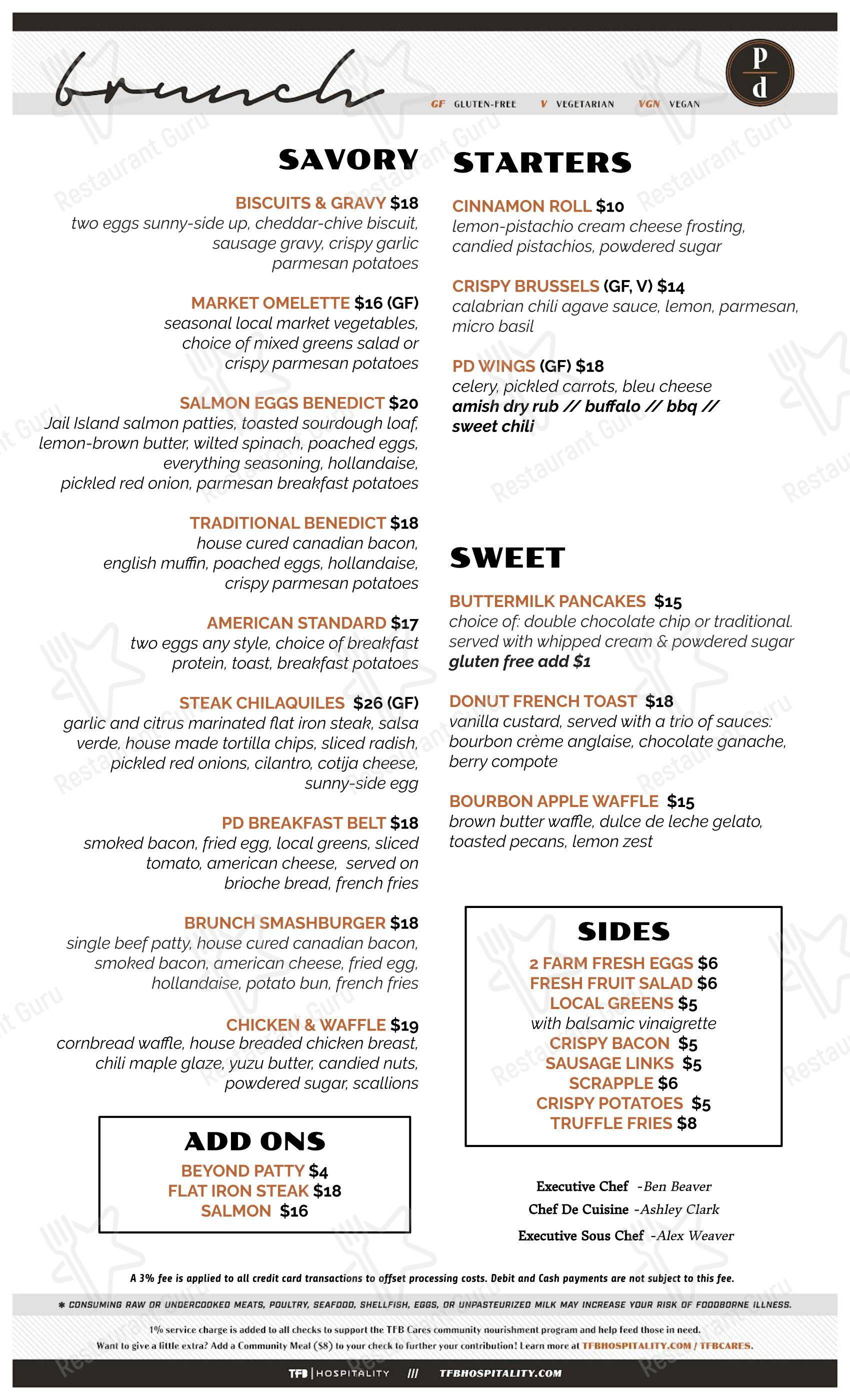 Per Diem в Литице - Drink menu