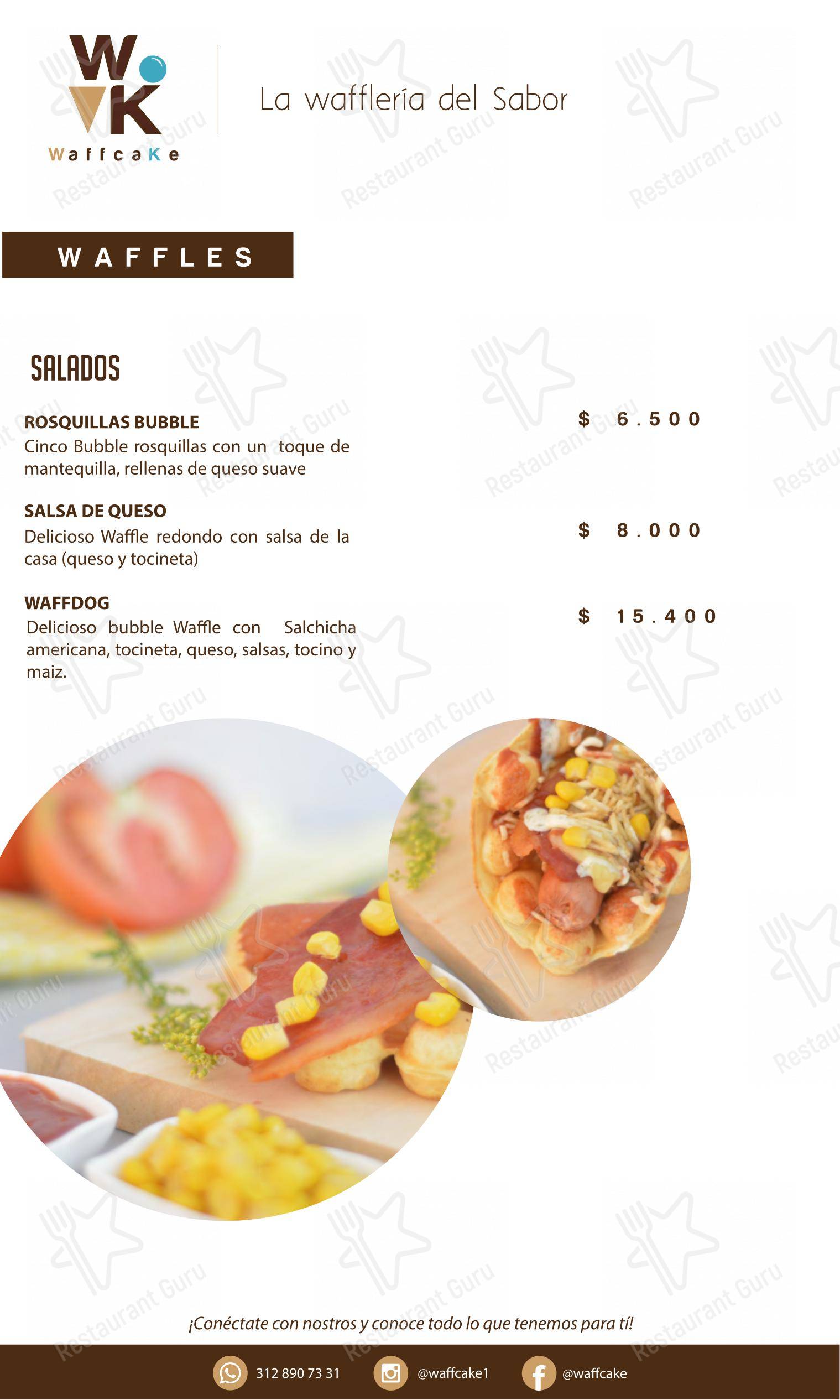 WaffCake- La waflería del Sabor в Попаяне - Меню