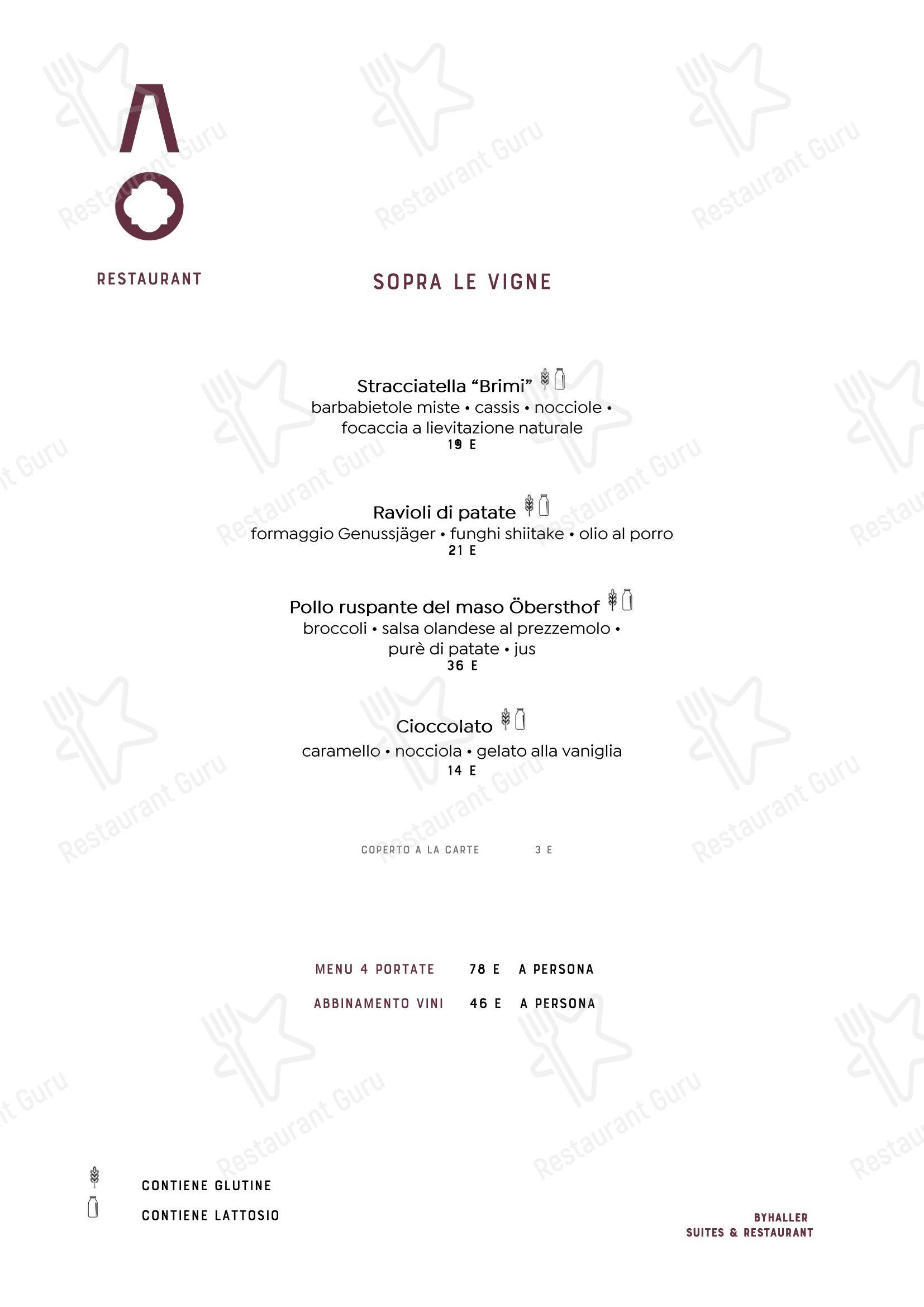 Крафт меню паба и бара byHaller Suites & AO Restaurant