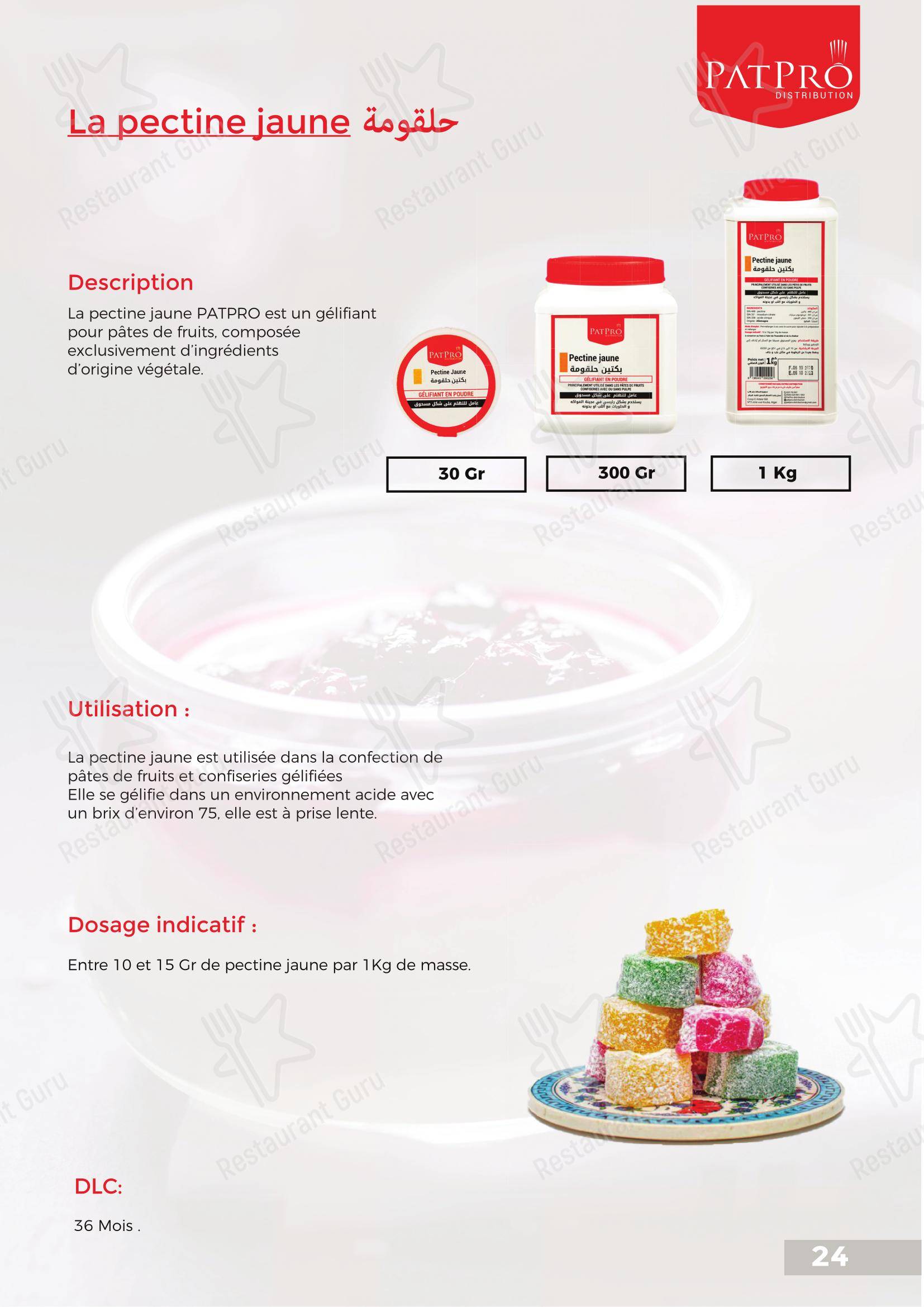 Меню Patpro Distribution в Кубе