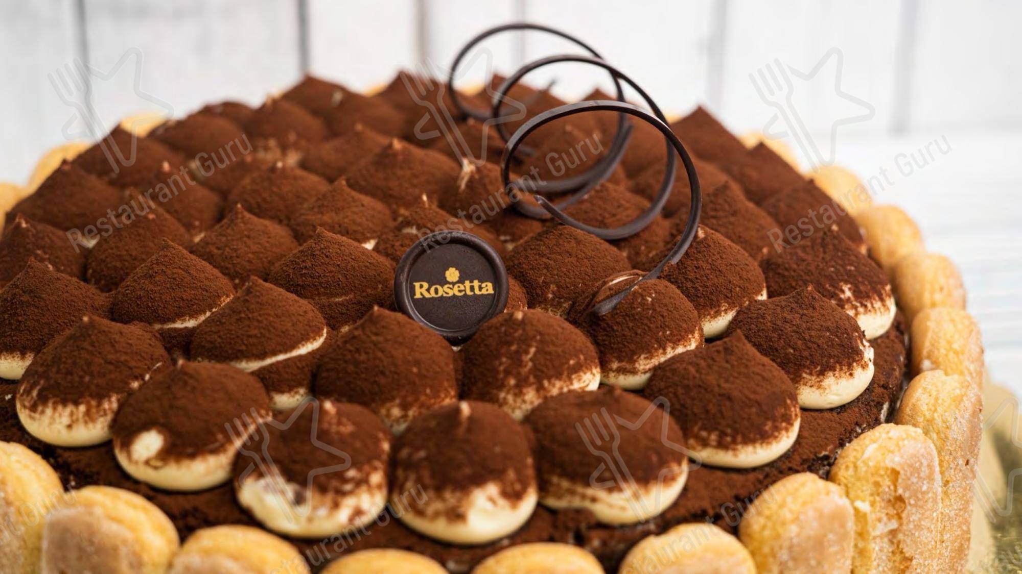 Меню кафе Rosetta Bakery в Исте-Ратерфорде