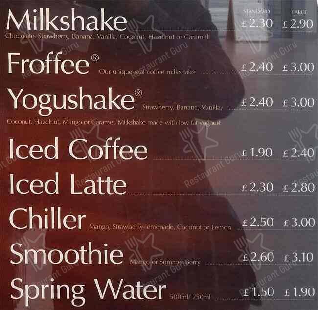 AMT Coffee, Edinburgh Haymarket меню