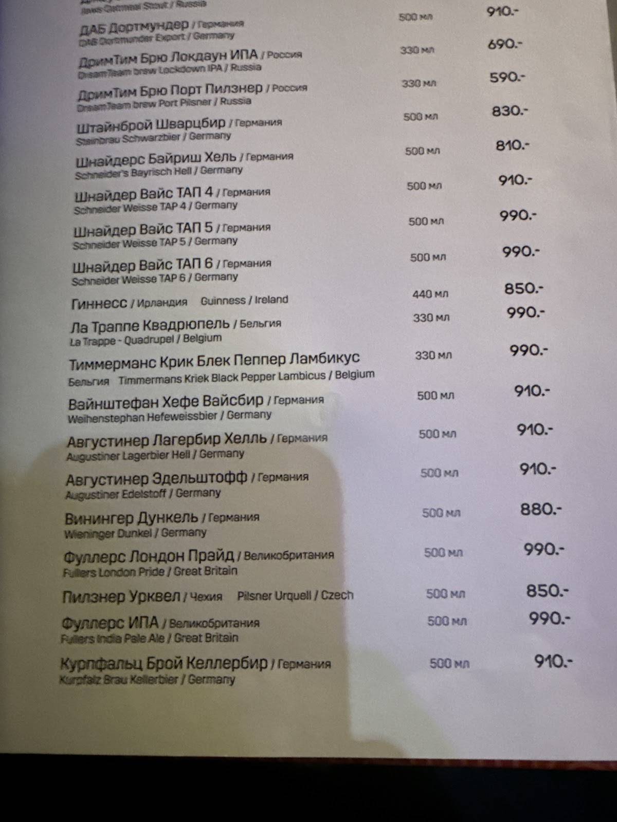 Агонь меню
