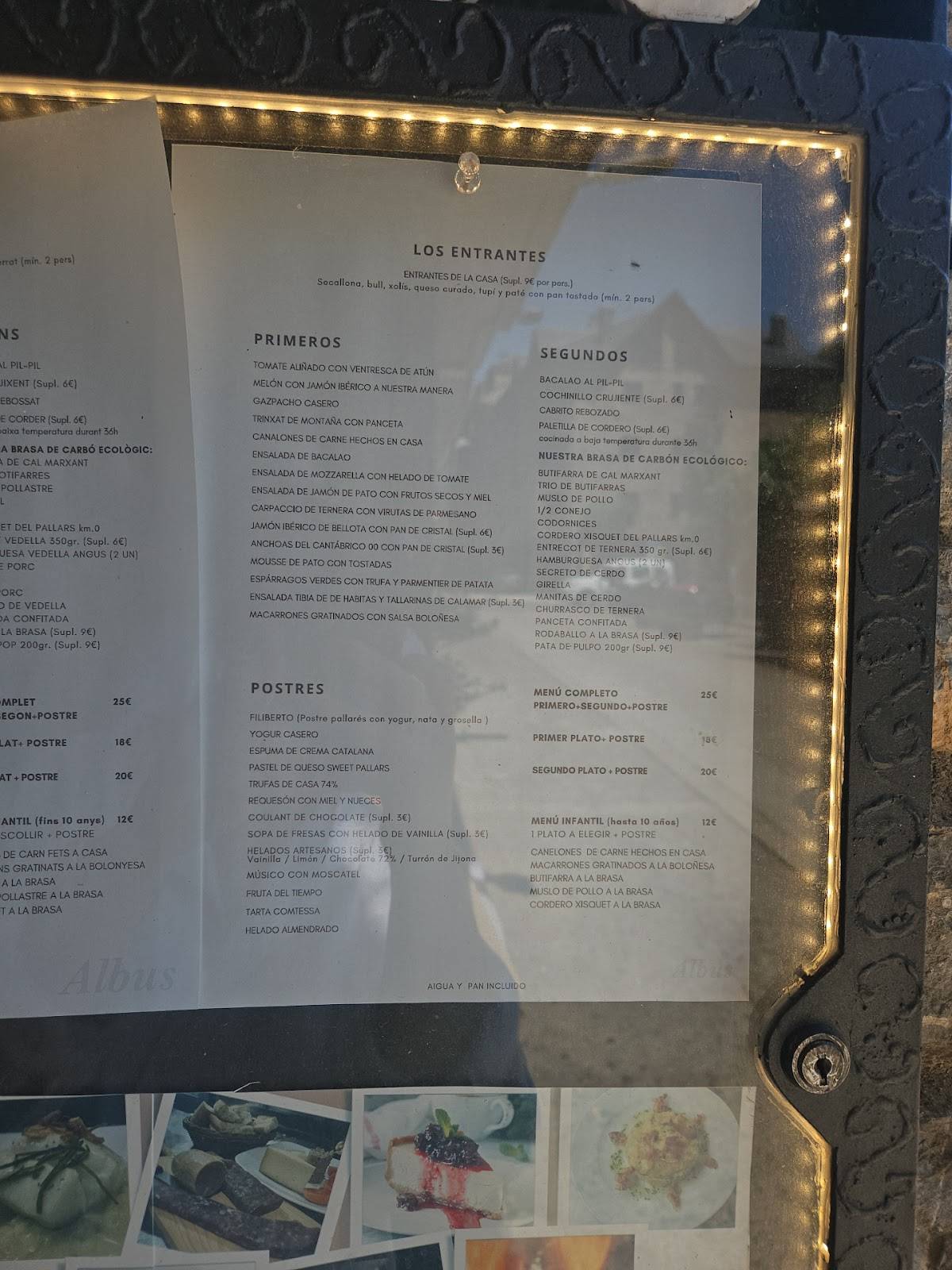 Albus Restaurant меню