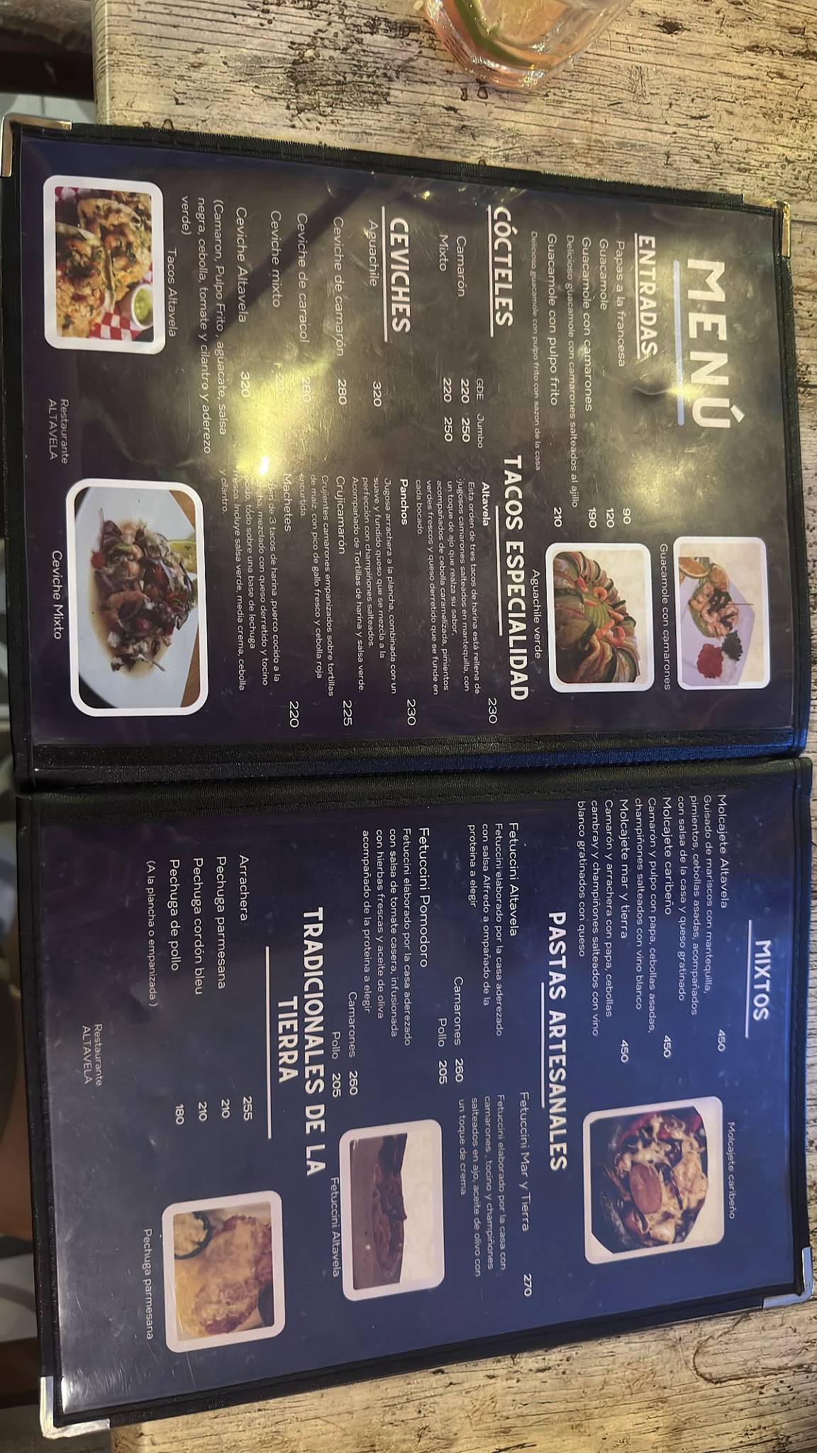 Altavela Seafood меню