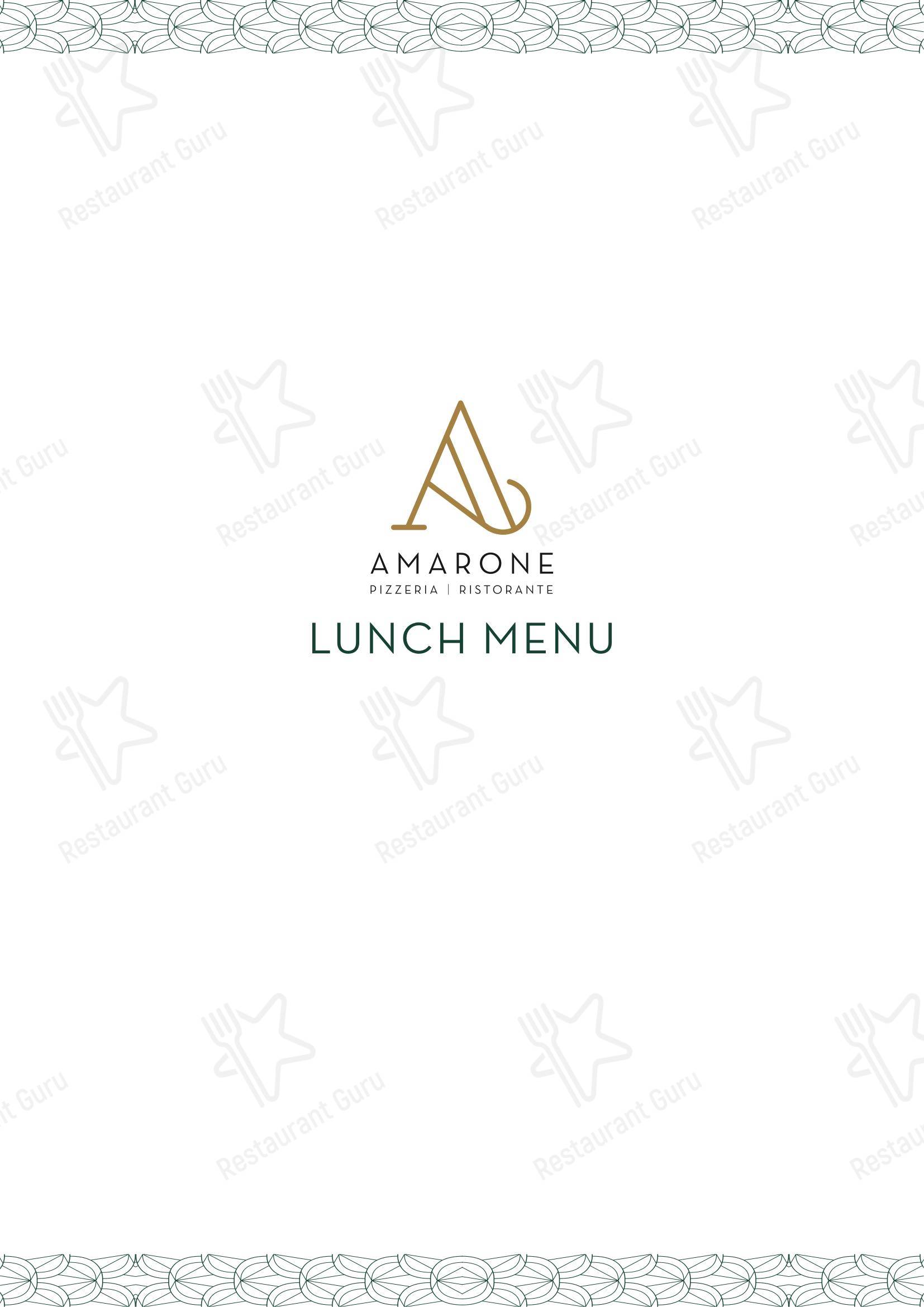 Boronia Catering Menu Pack паба и бара Amarone