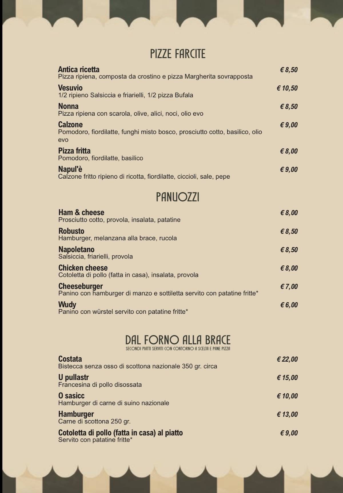 Antica Ricetta Infernetto меню