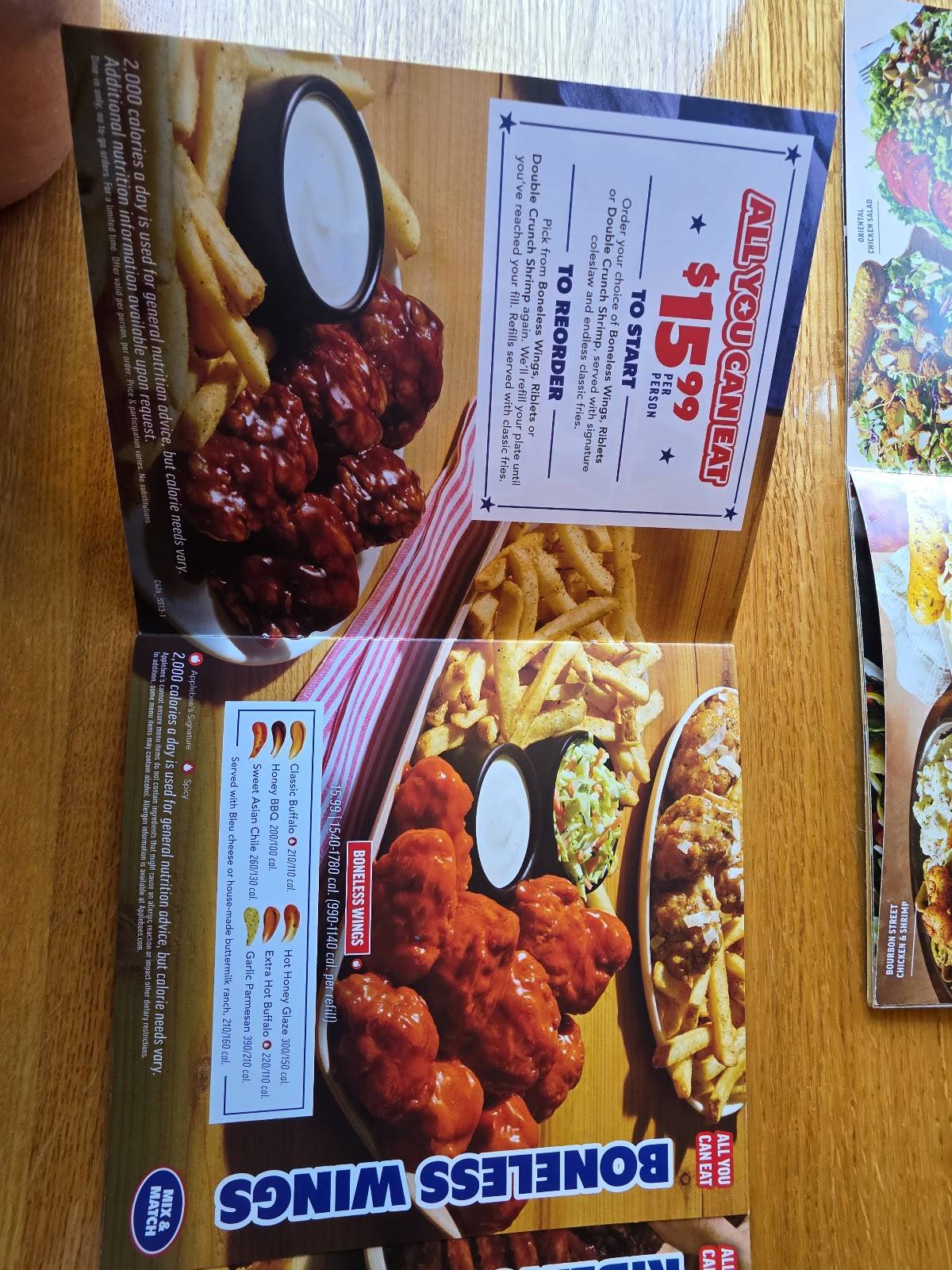 Applebee's Grill + Bar меню