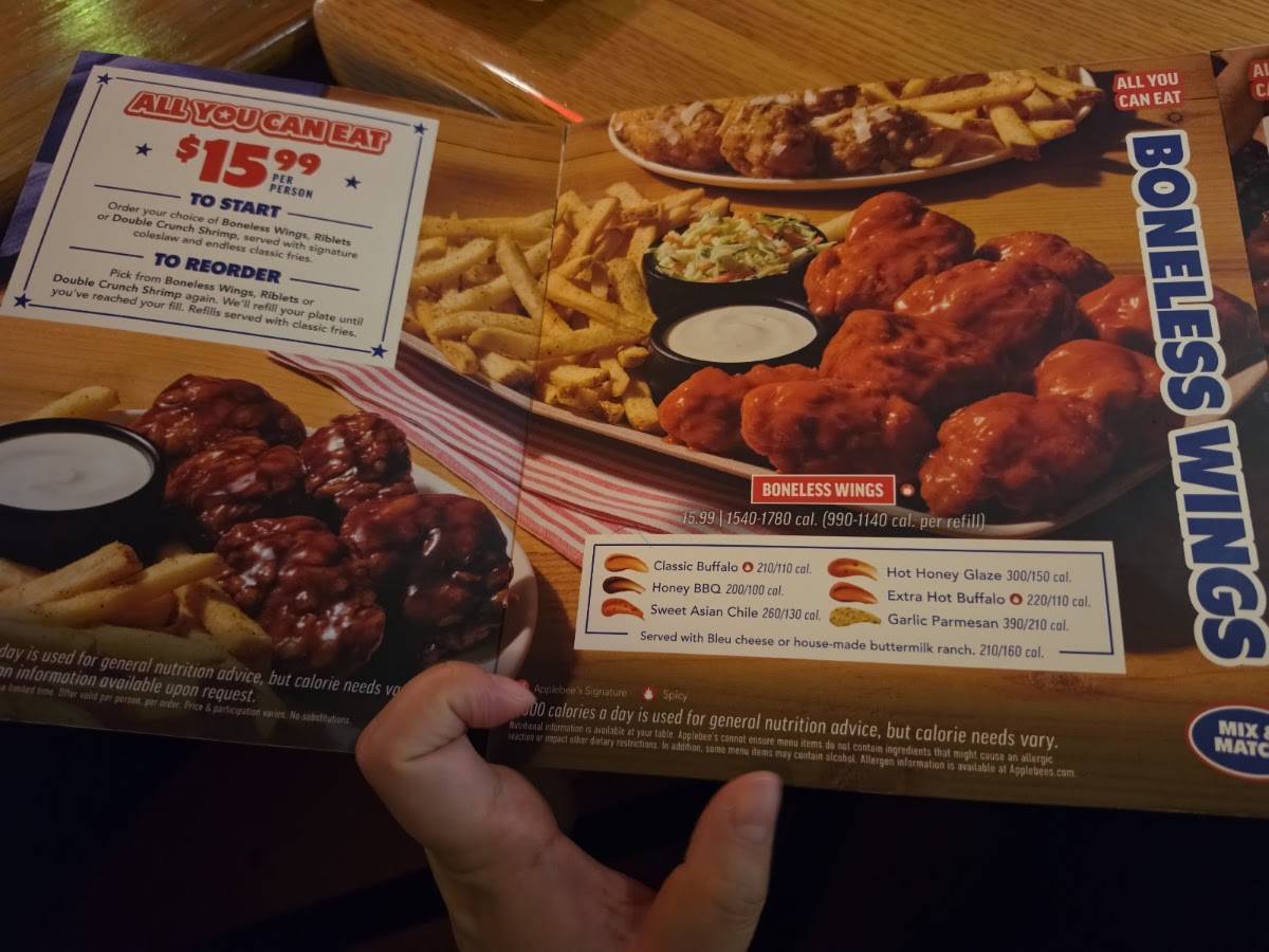 Applebee's Grill + Bar меню