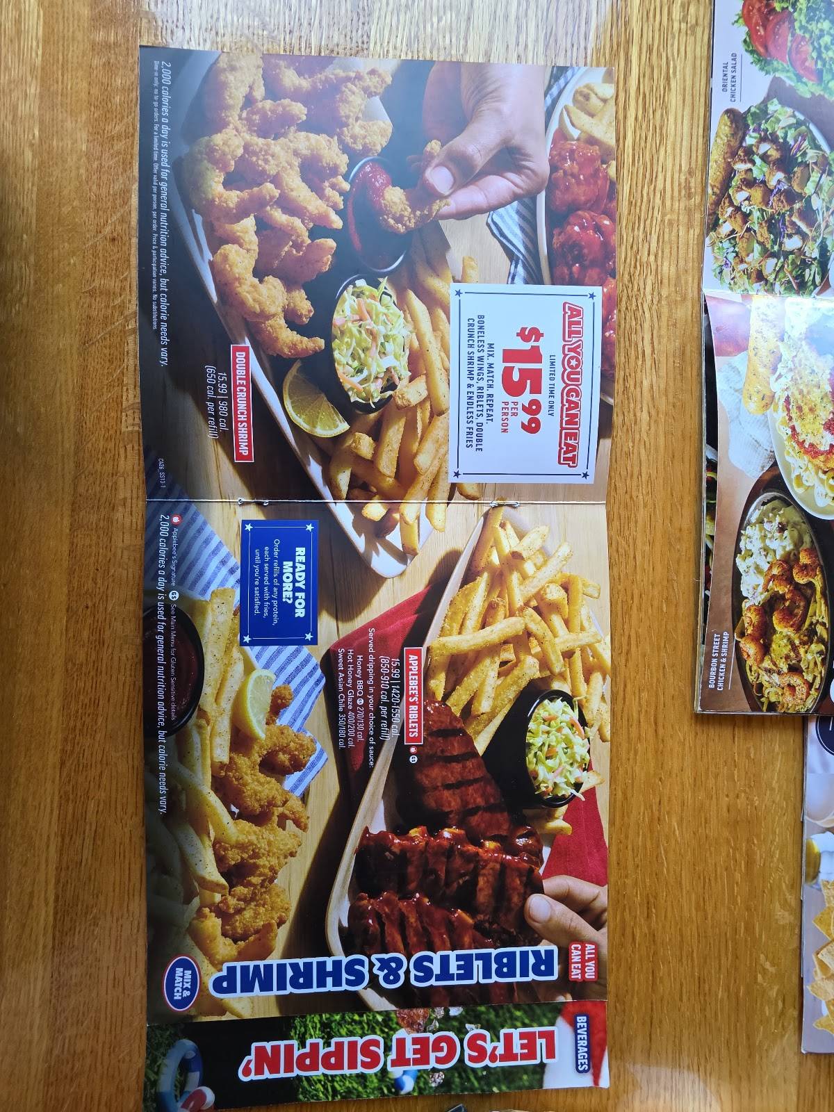 Applebee's Grill + Bar меню