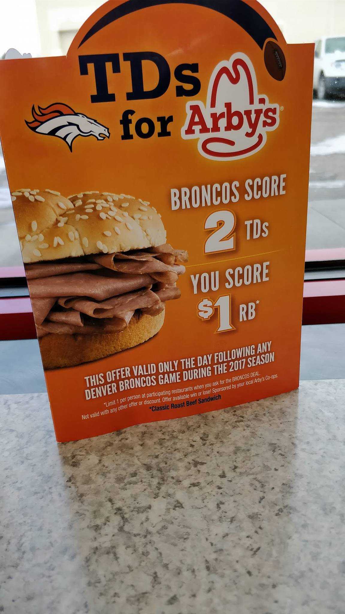 Arby's меню