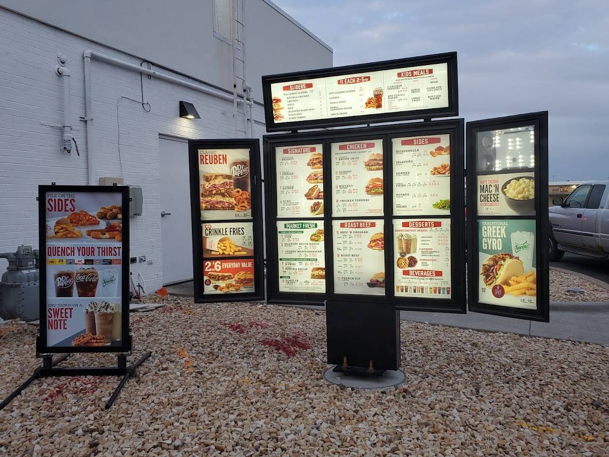 Arby's меню