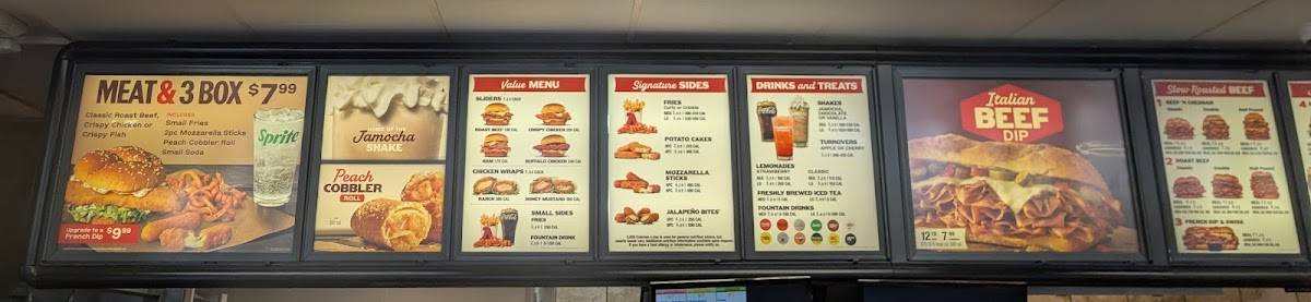 Arby's меню