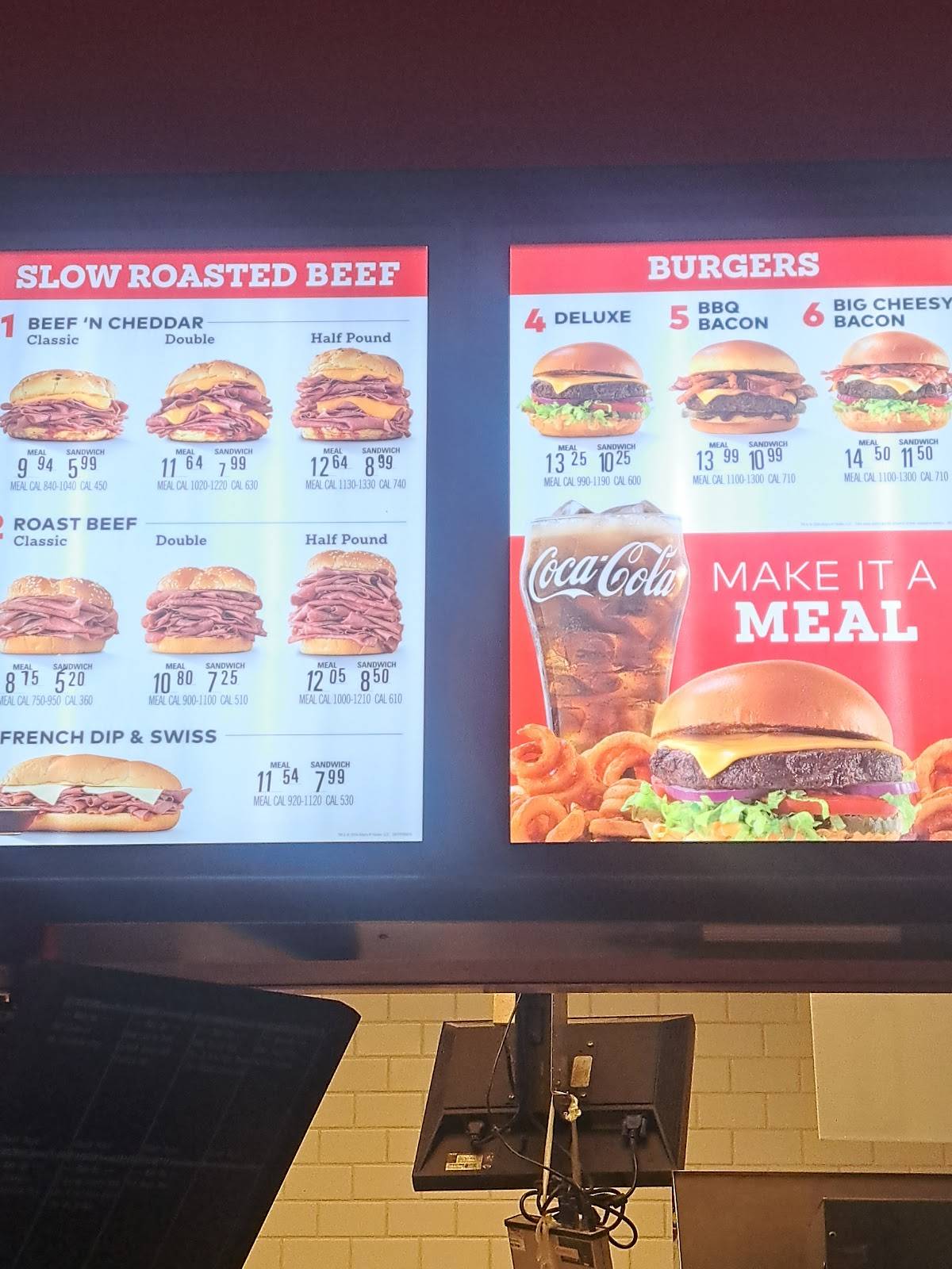 Arby's меню