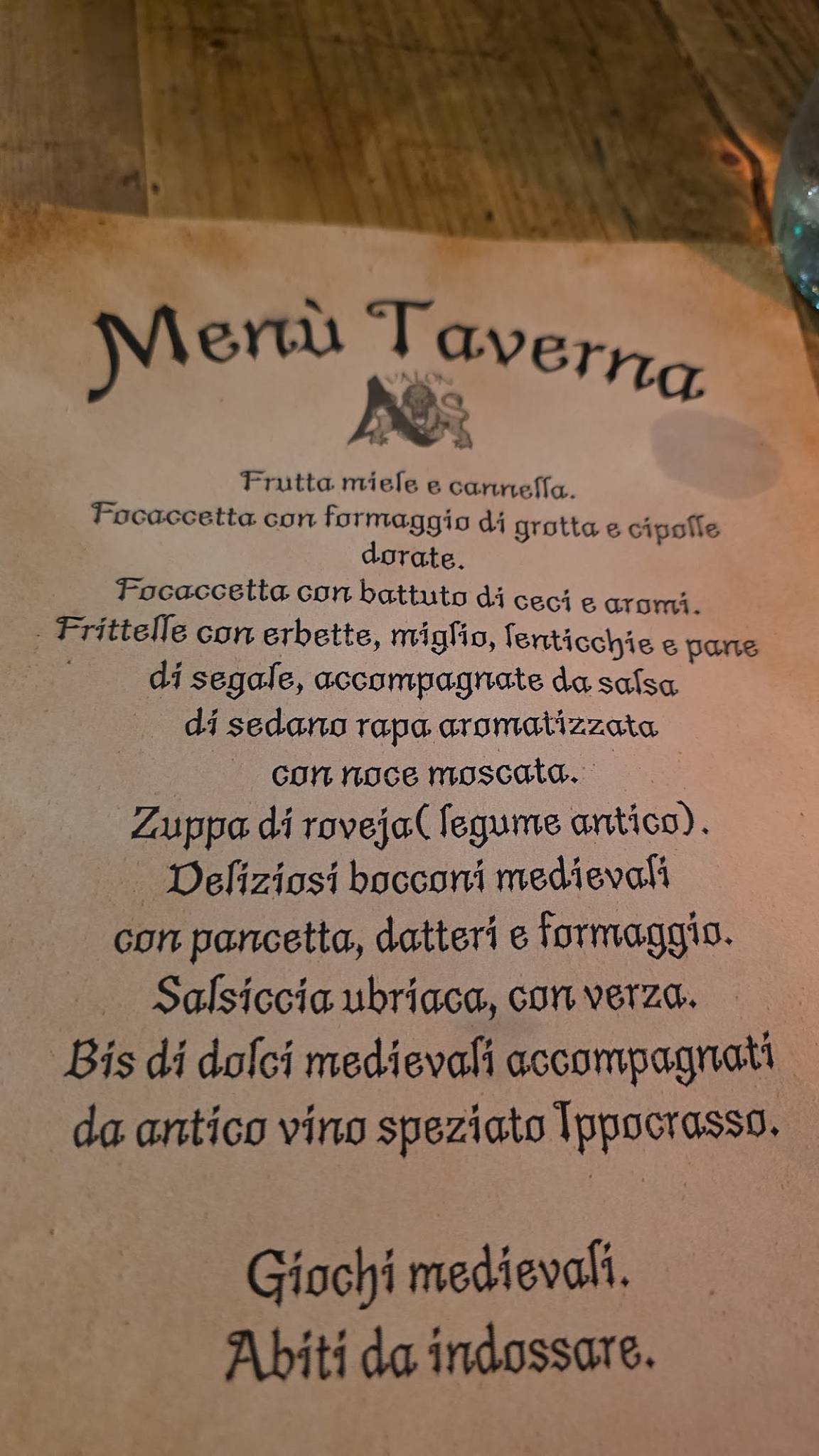 Avalon Risto Pub меню