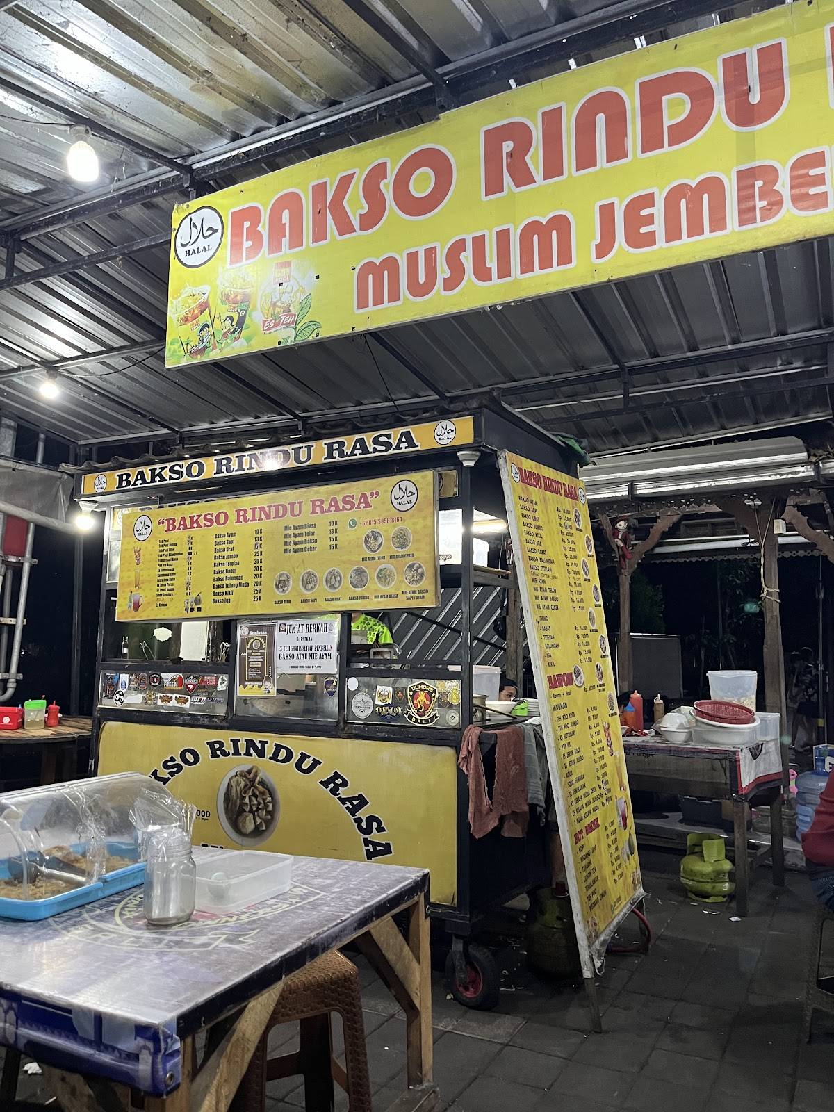BAKSO RINDU RASA меню