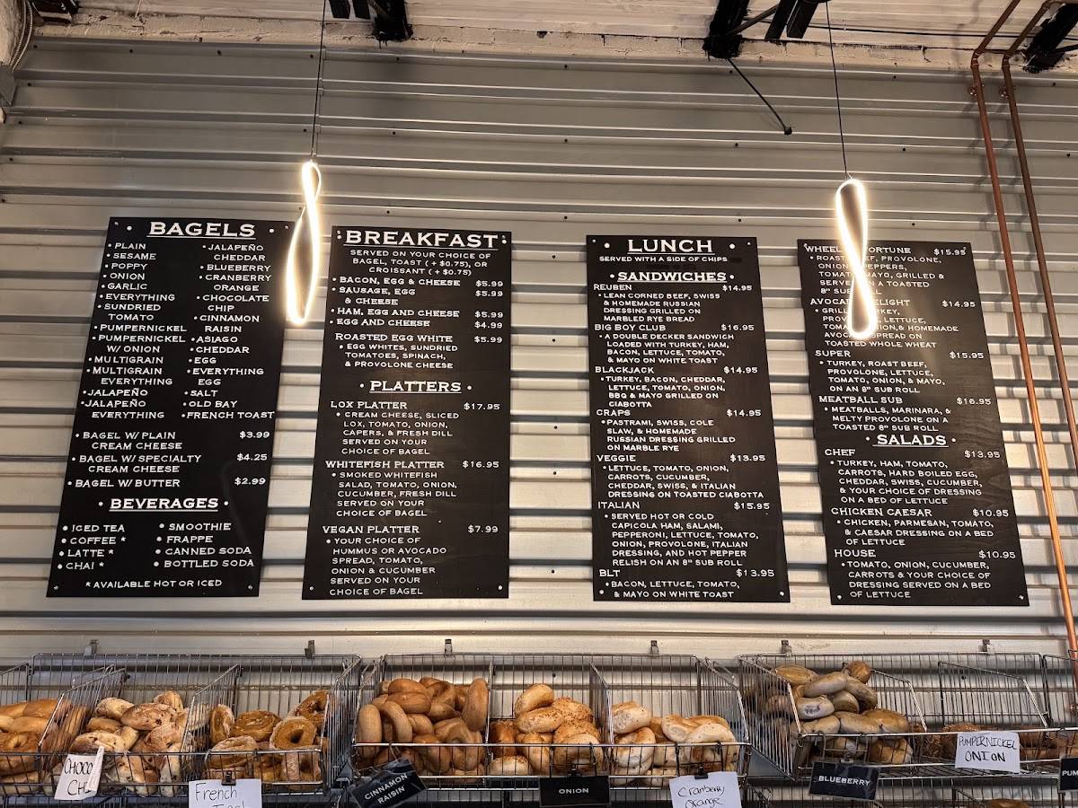 Bagel Chicks Bakery меню