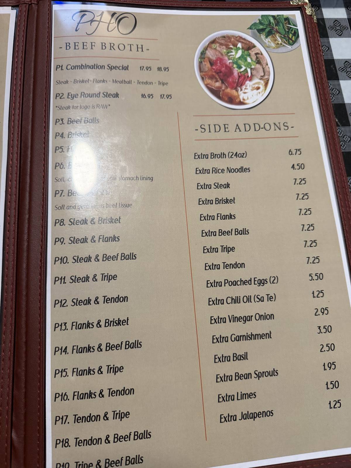 Indochine Vietnamese Restaurant меню