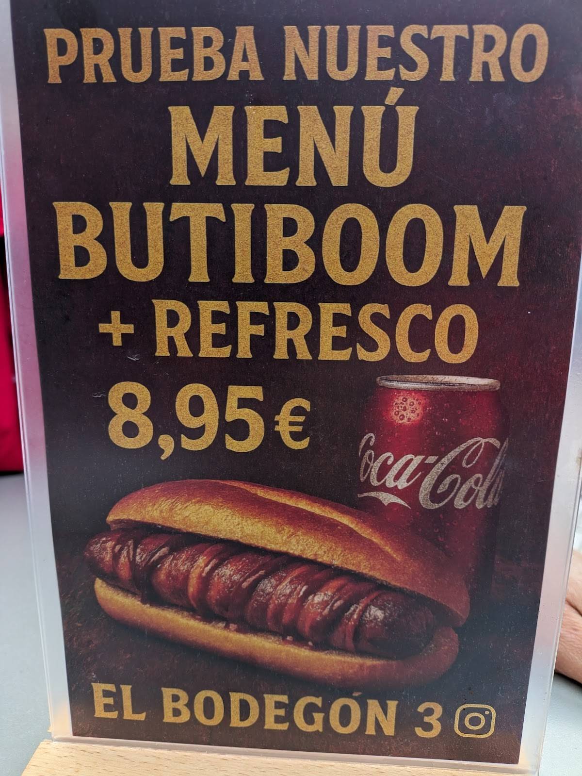 Bar El Bodegon3 меню