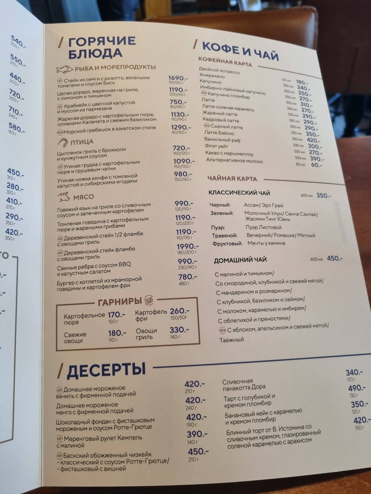 Библиотека меню