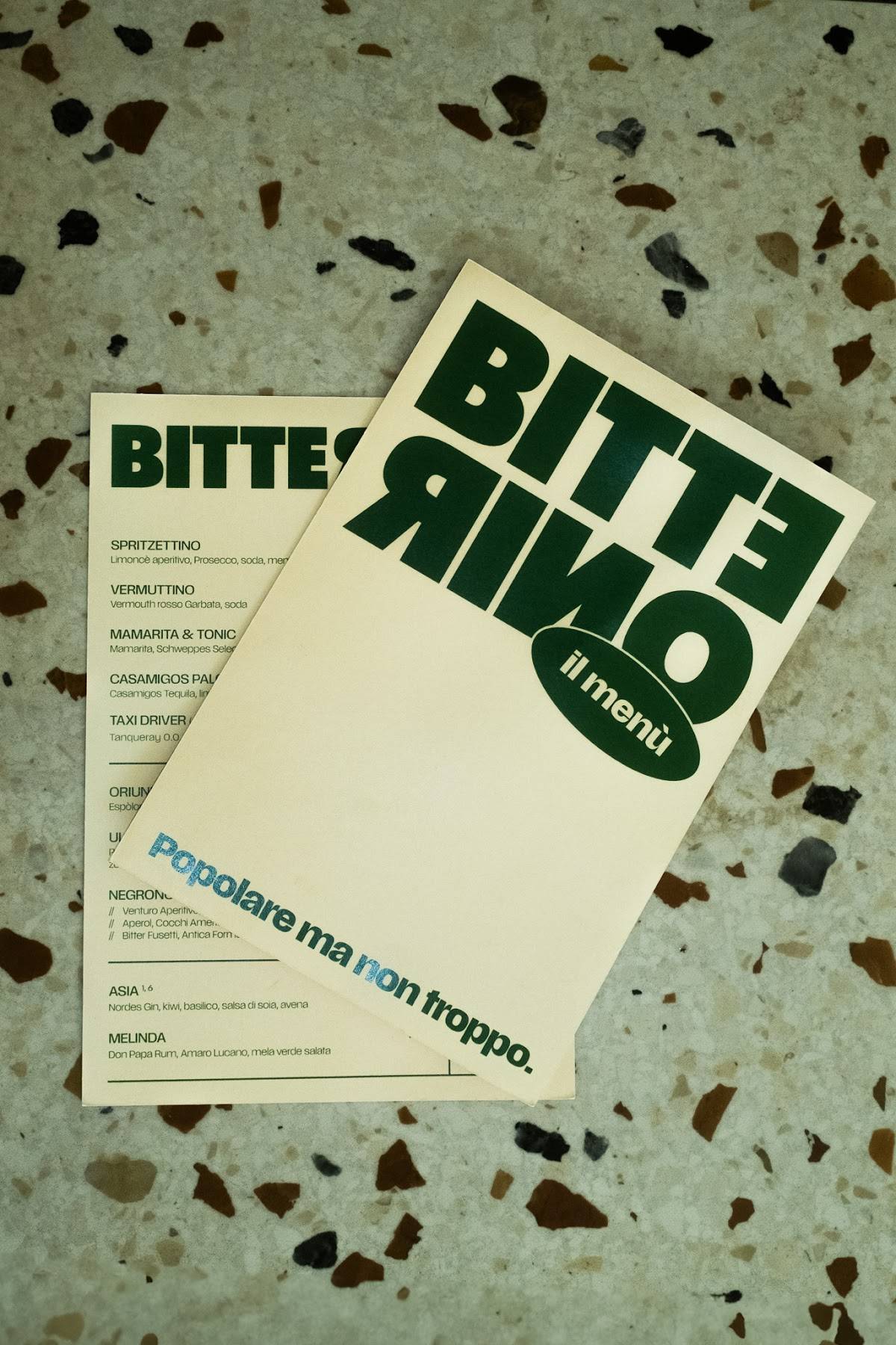 Bitterino меню