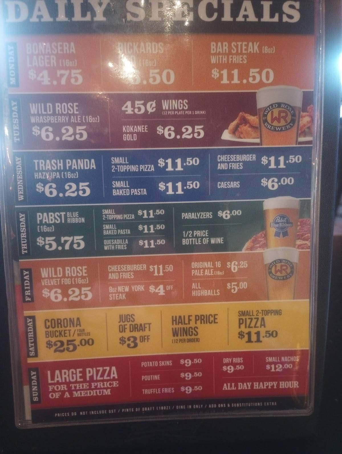 Bonasera Pizza & Sports Bar SE меню