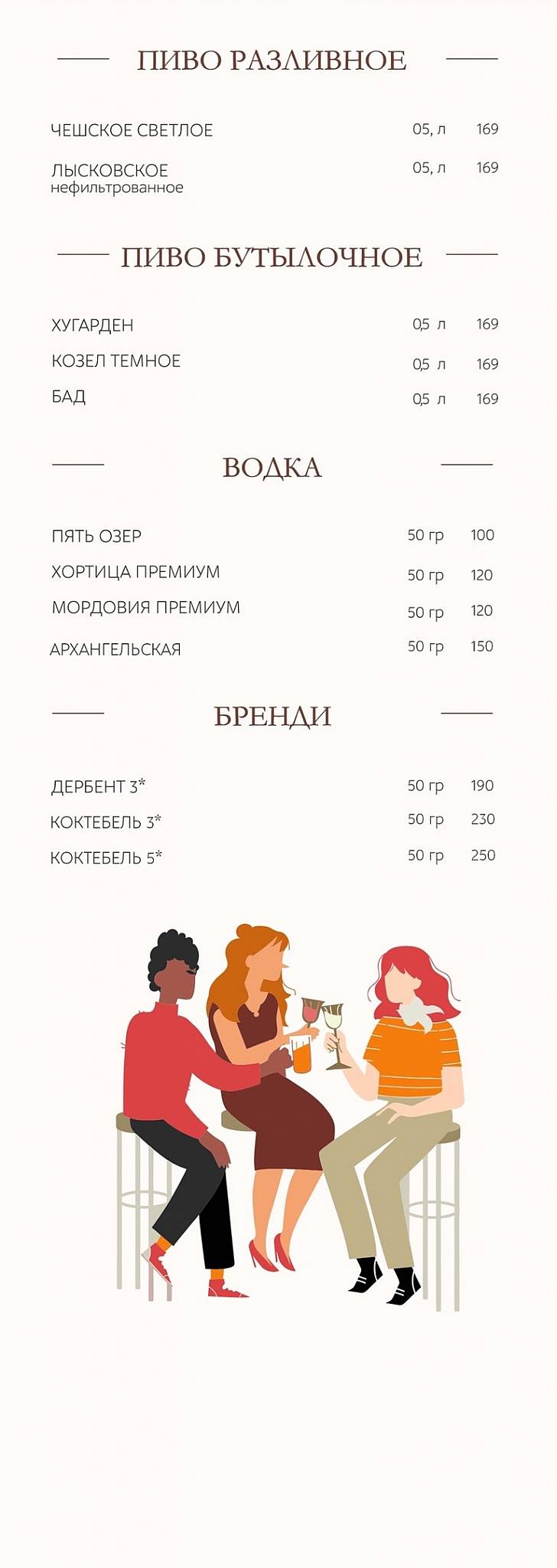 Бутик кафе и доставка еды меню