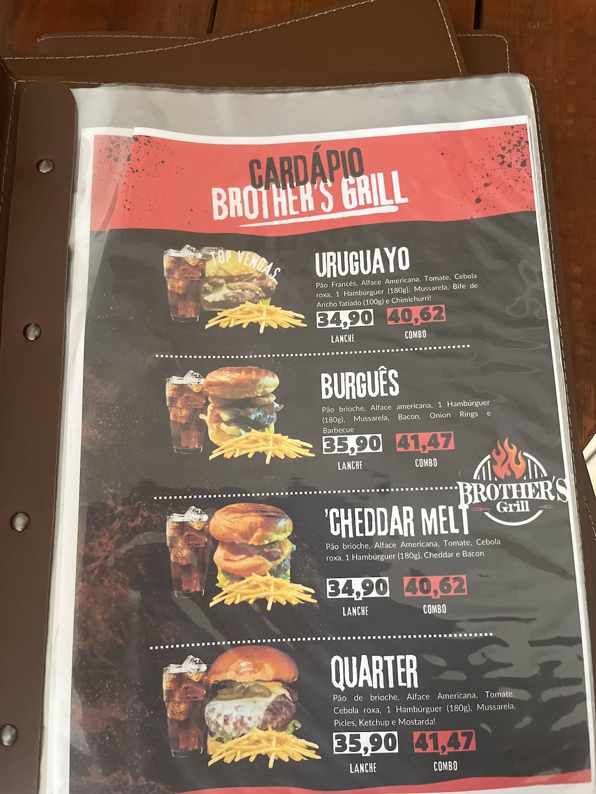 Brother’s Grill меню