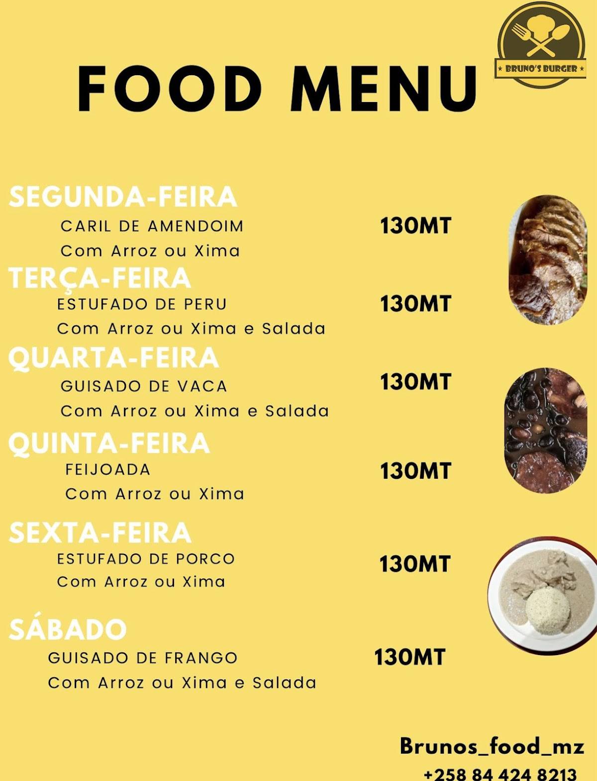 Bruno’s Food меню