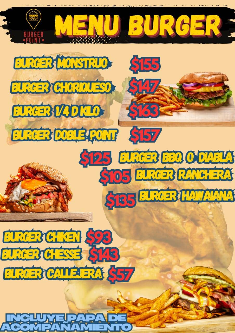 Burger Point меню