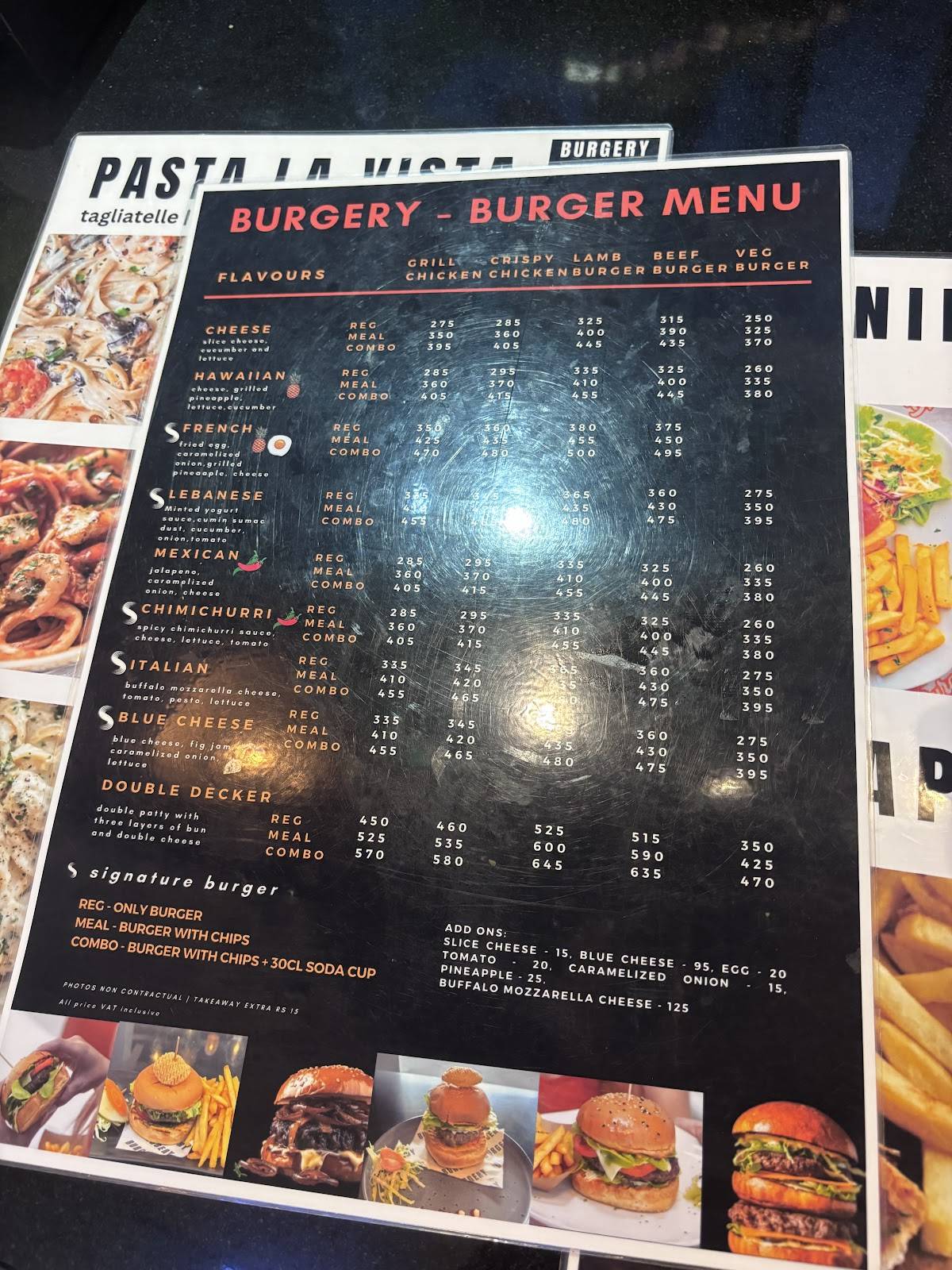 Burgery меню