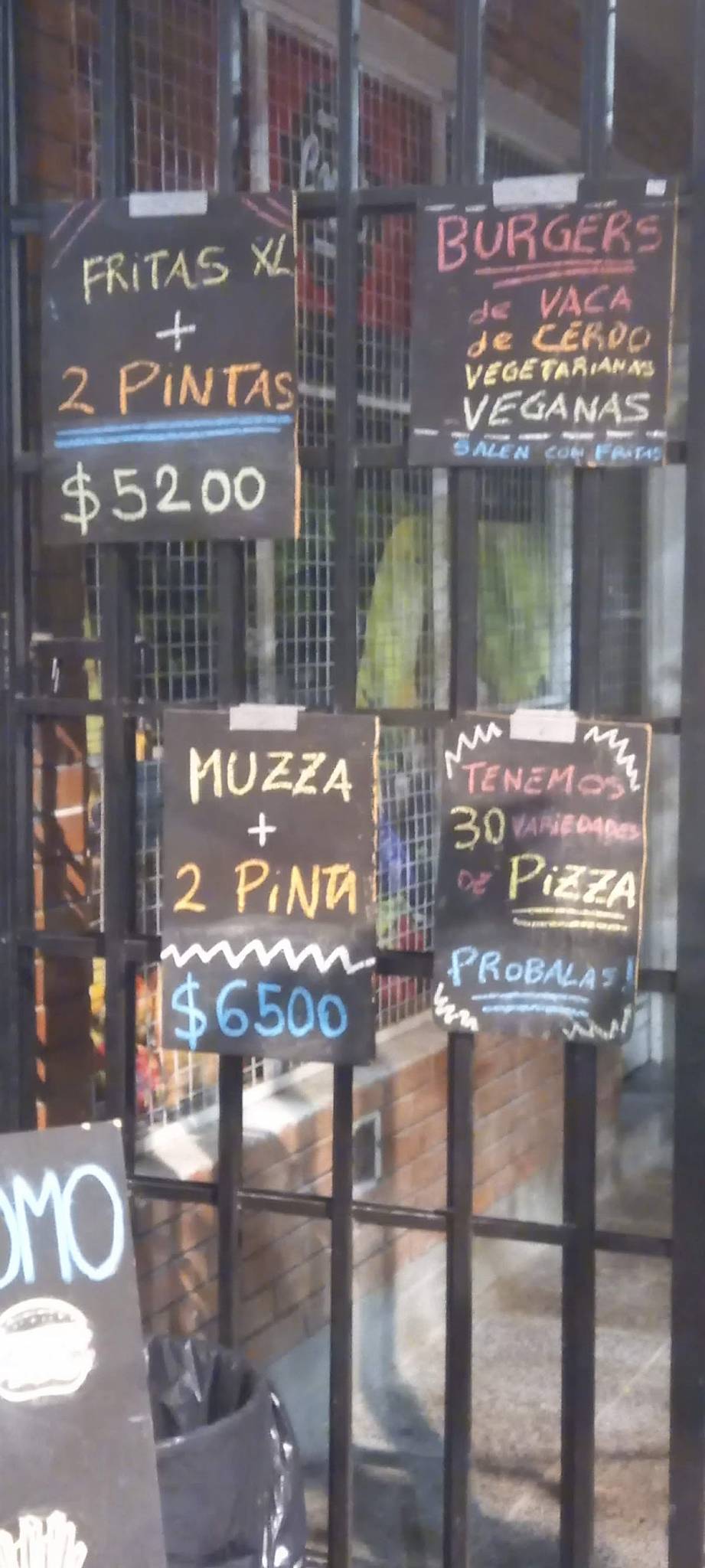 CALLE 10 меню