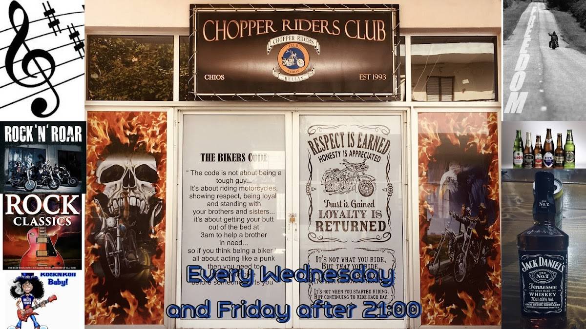 CHOPPER RIDERS CLUB CHIOS меню