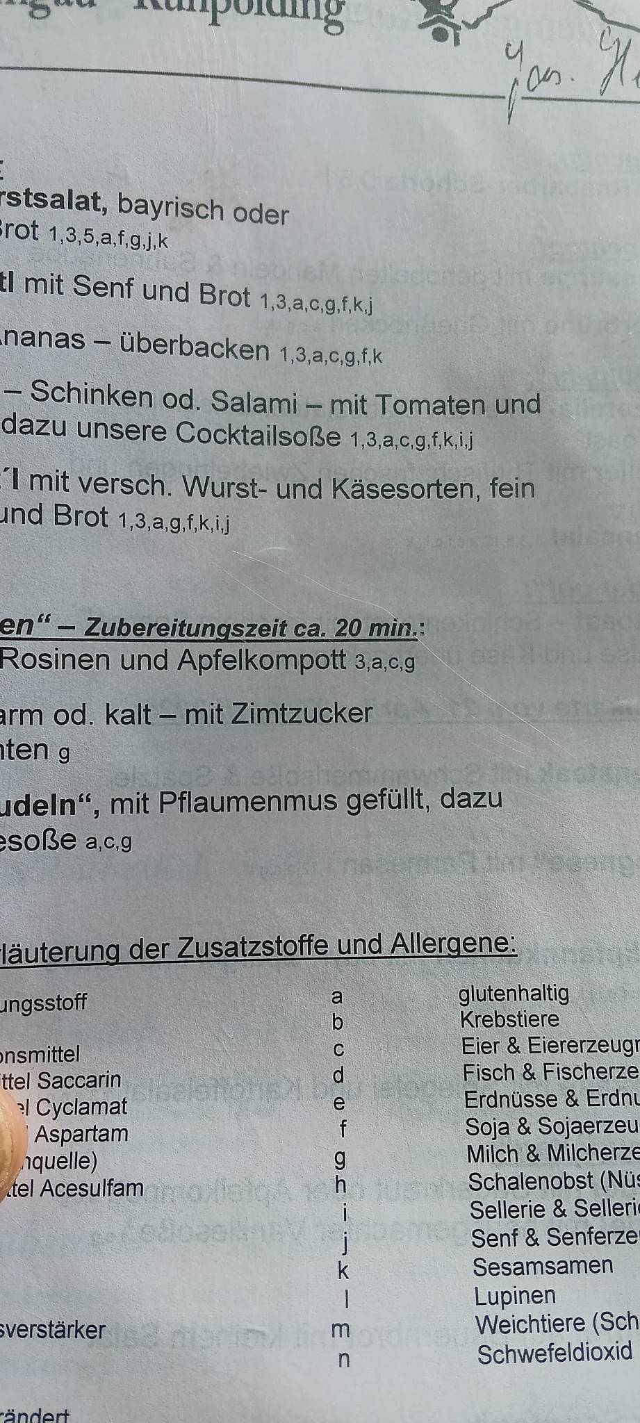 Cafe Chiemgau меню