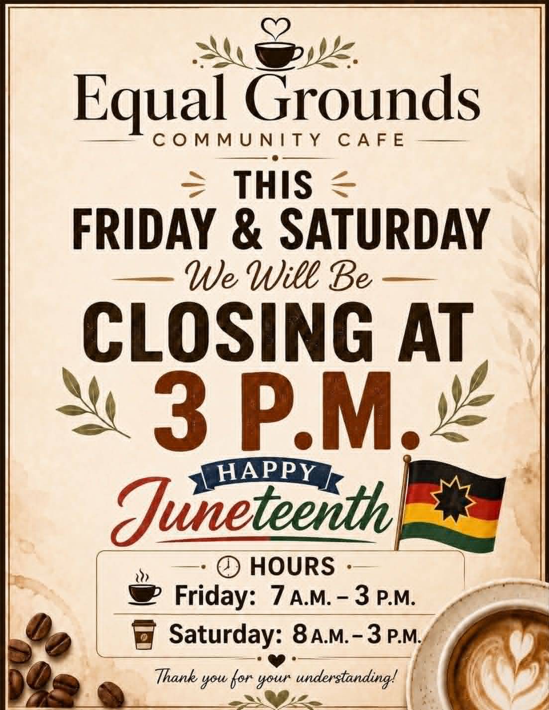Equal Grounds Community Cafe меню
