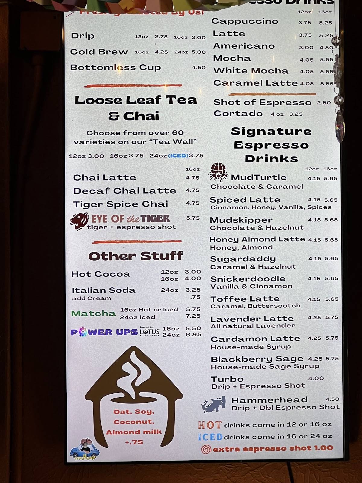 Mudhouse Coffee Springfield меню