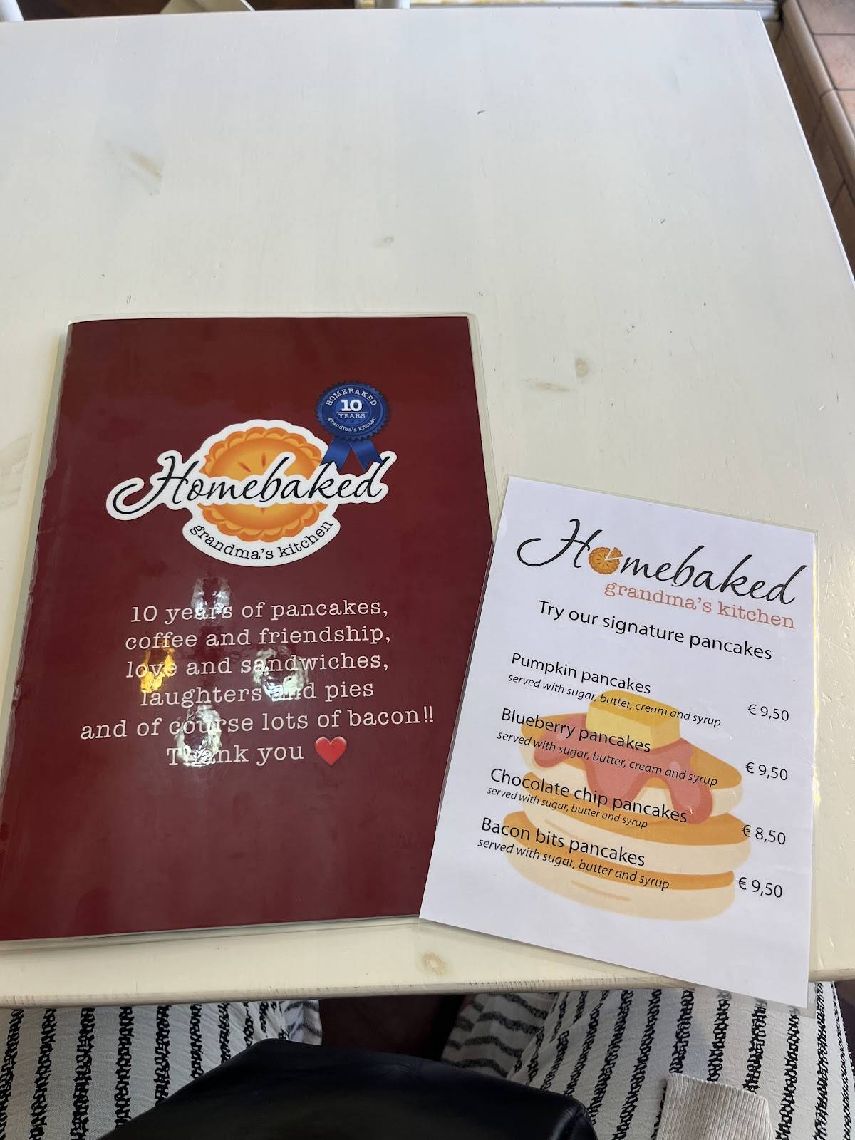 Homebaked Monteverde меню