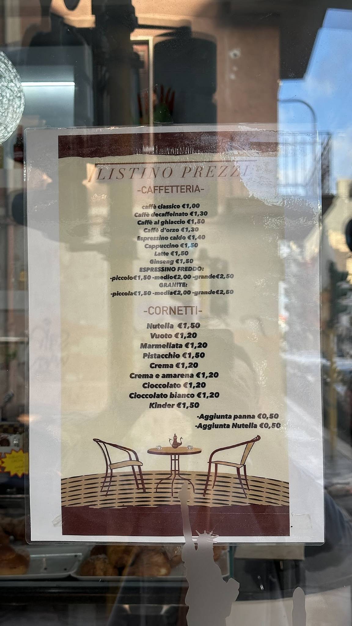 Caffe David меню