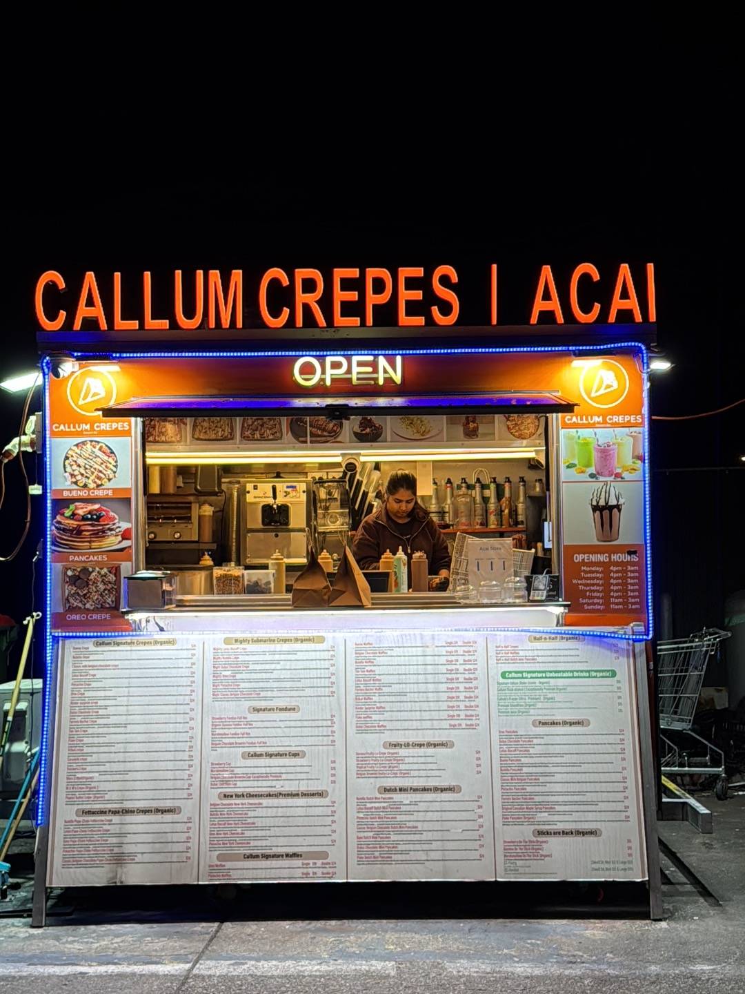 Callum Crepes меню