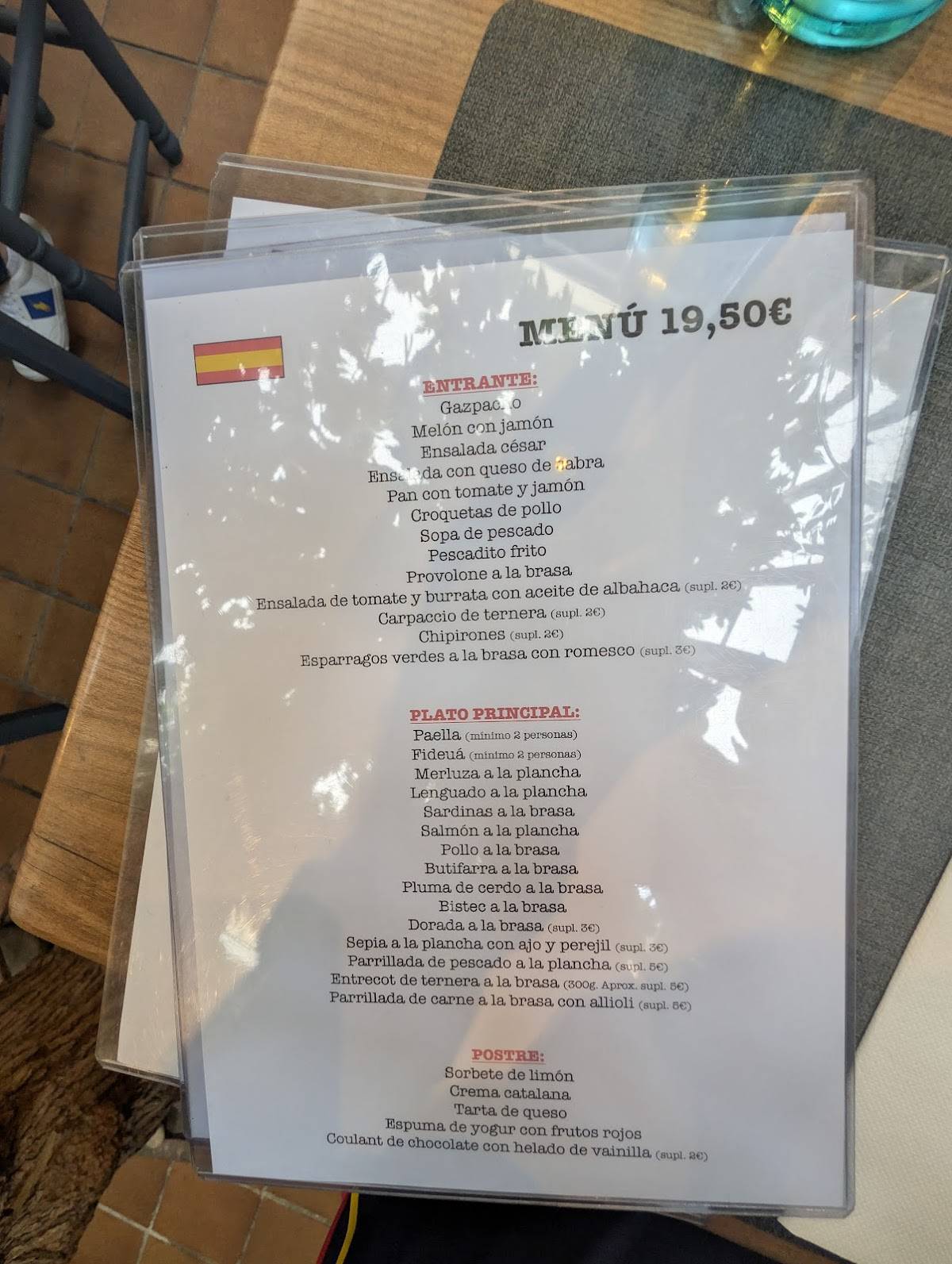 Can Falgàs меню