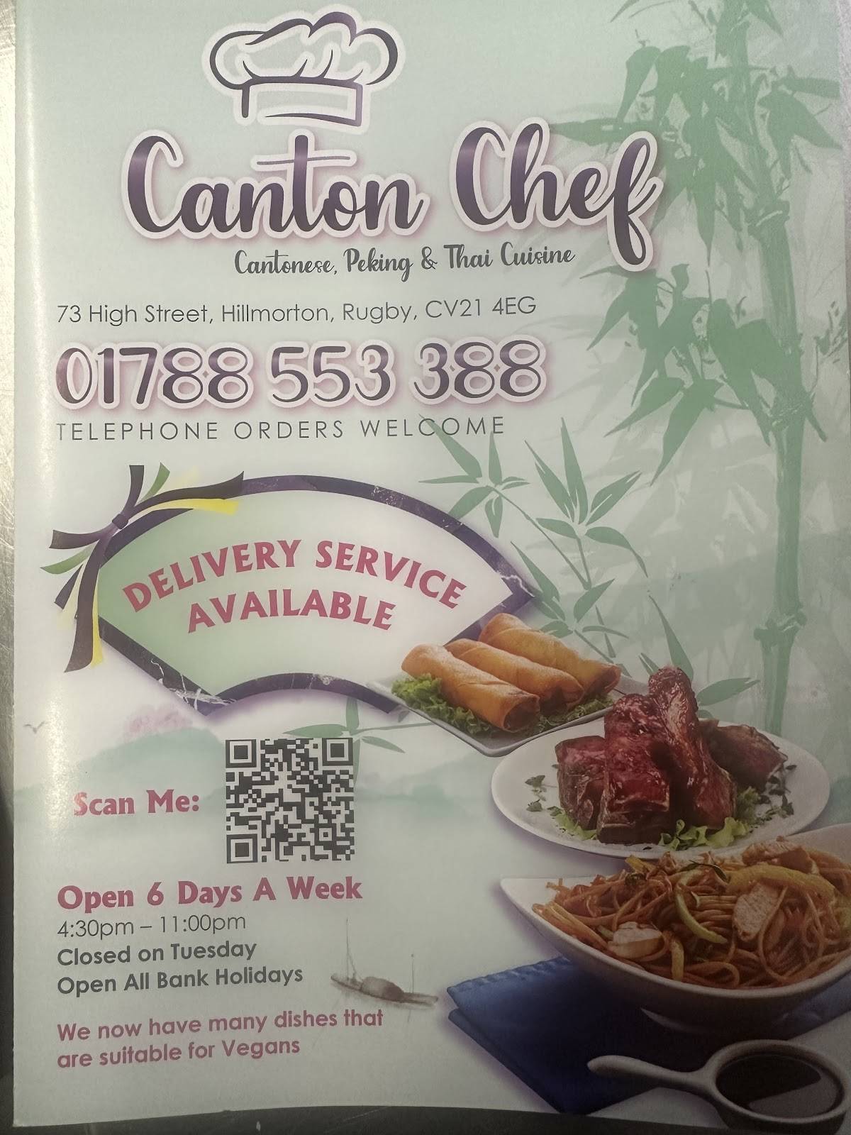 Canton Chef меню