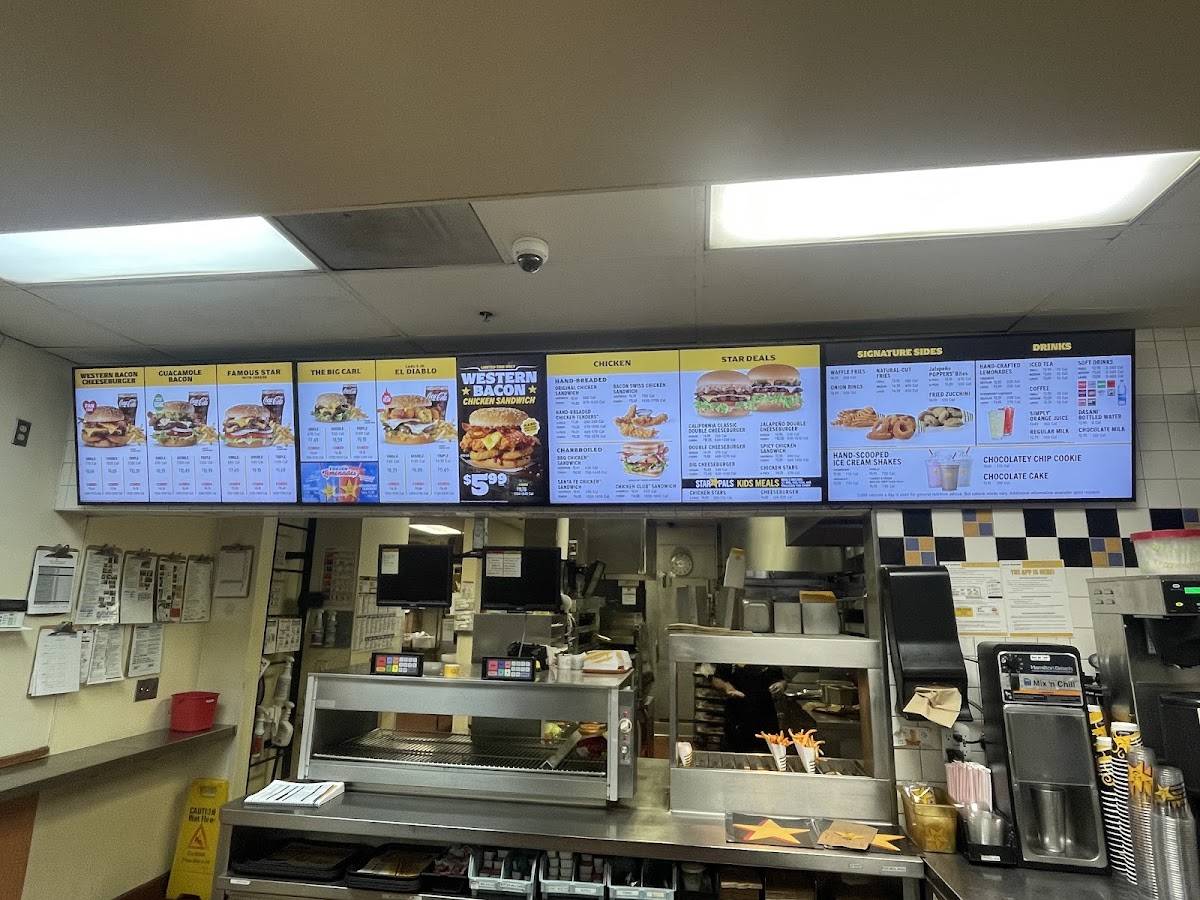 Carl's Jr. меню