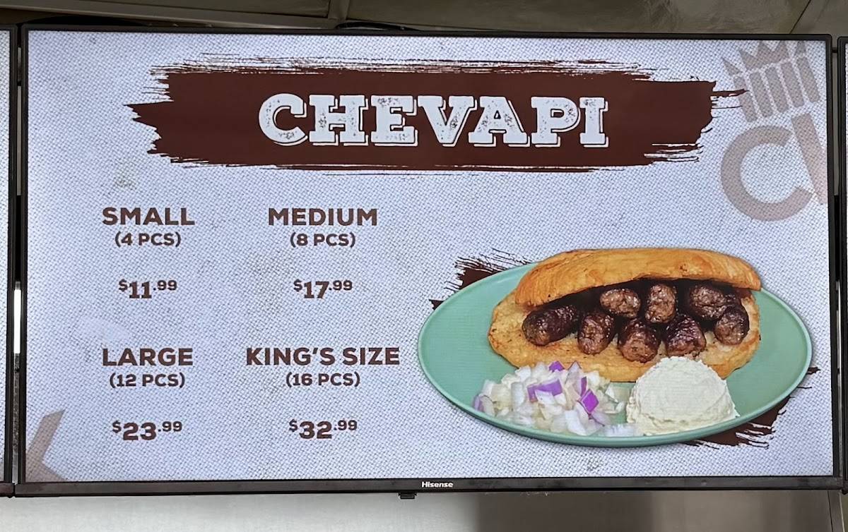 Chevapi King меню