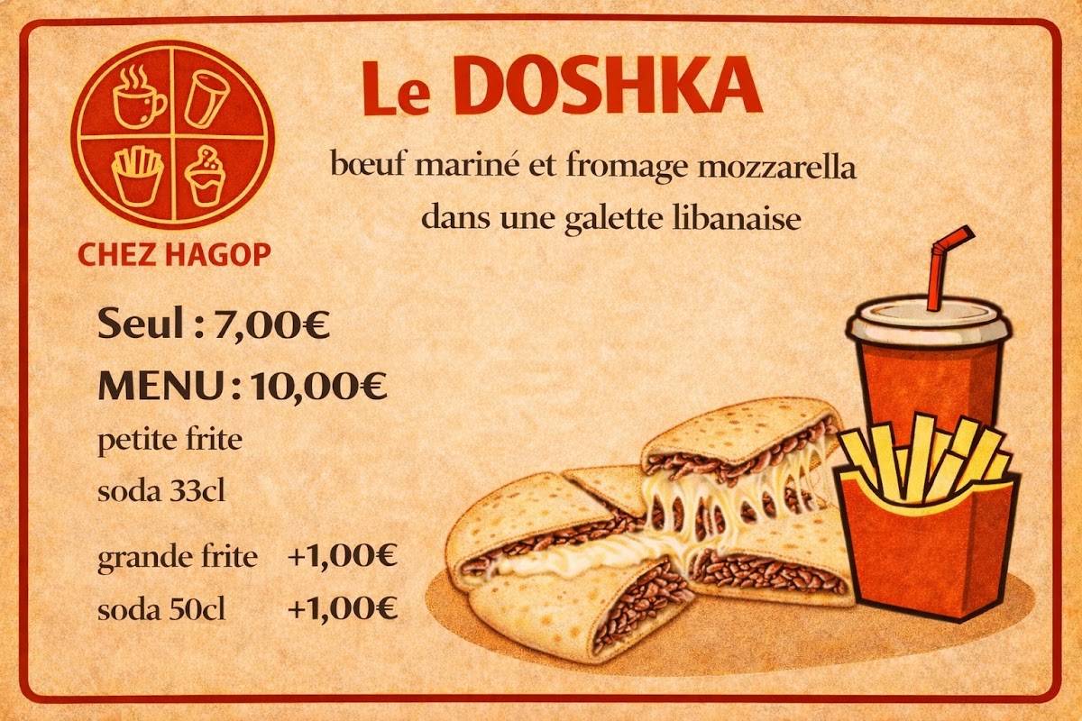 Chez HAGOP меню