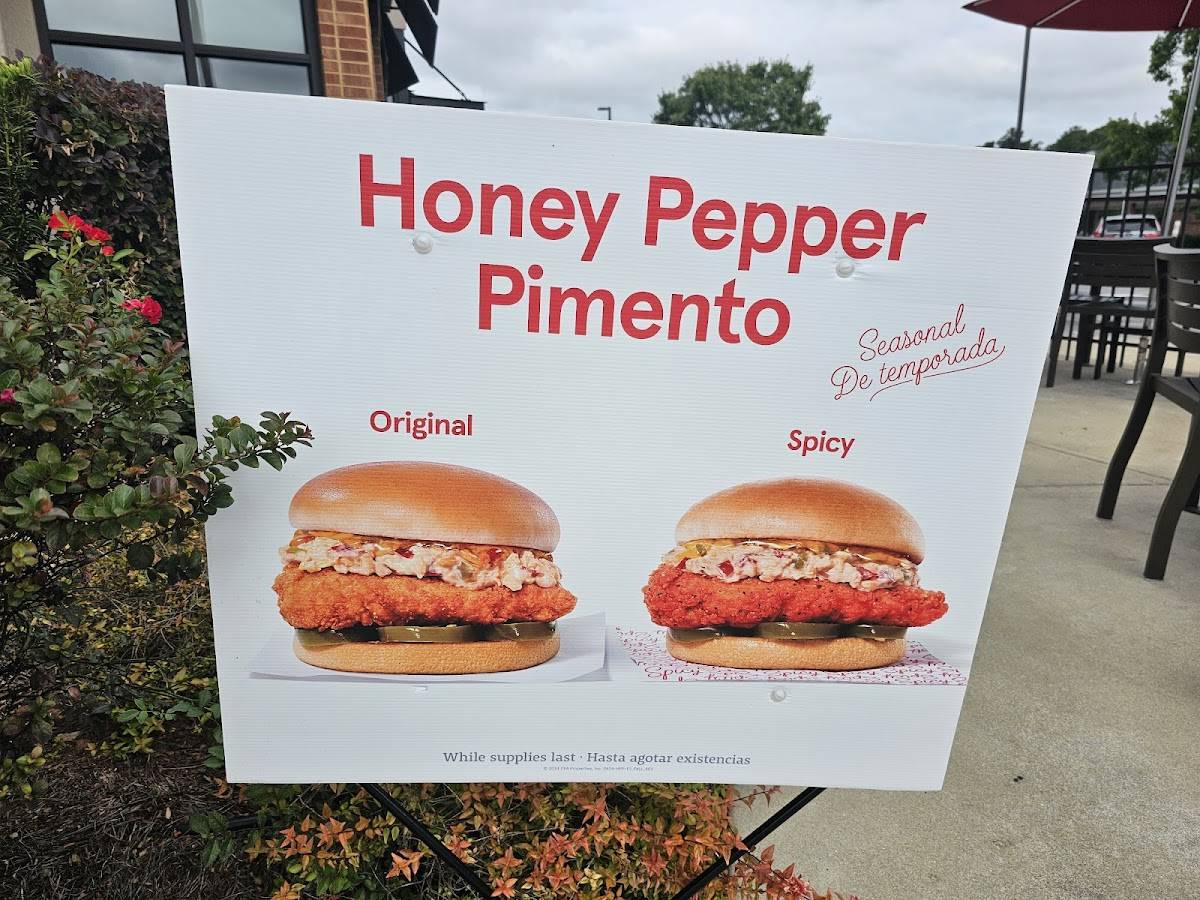Chick-fil-A меню