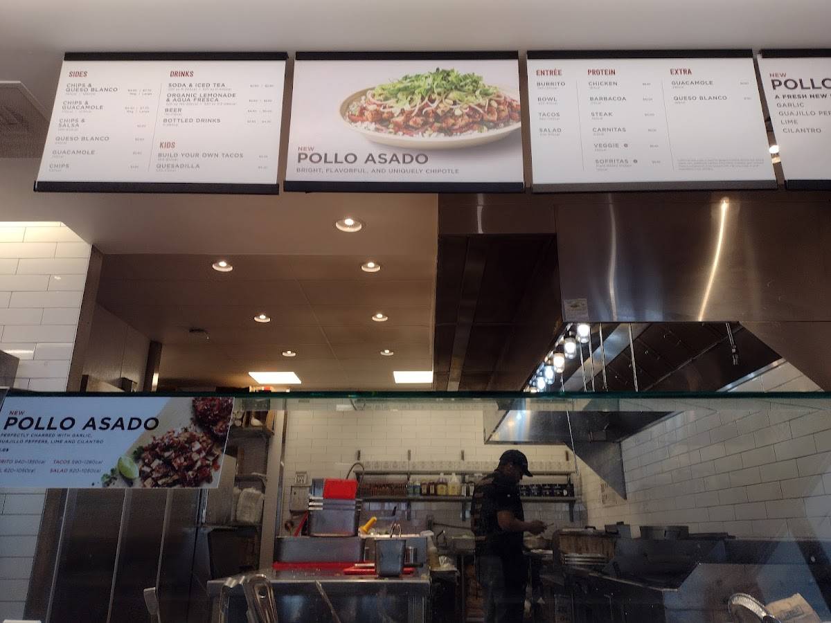 Chipotle Mexican Grill меню