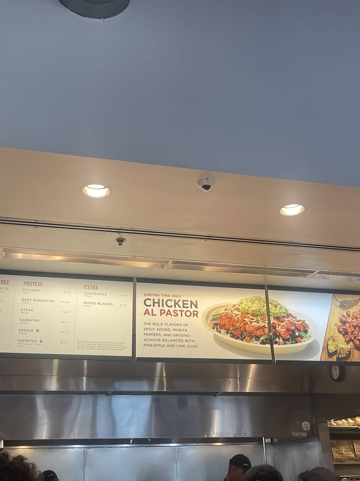 Chipotle Mexican Grill меню